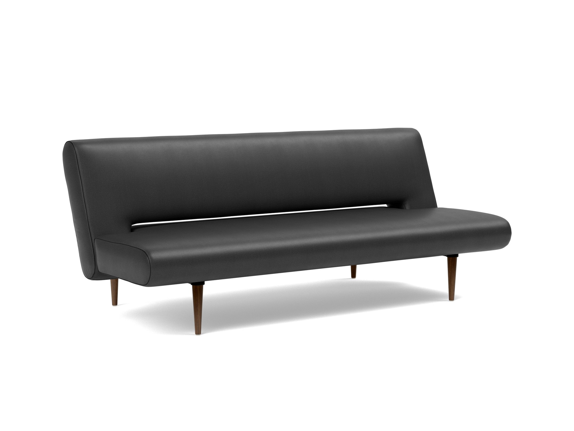 Schlafsofa Unfurl Lederoptik Faunal 550-Black