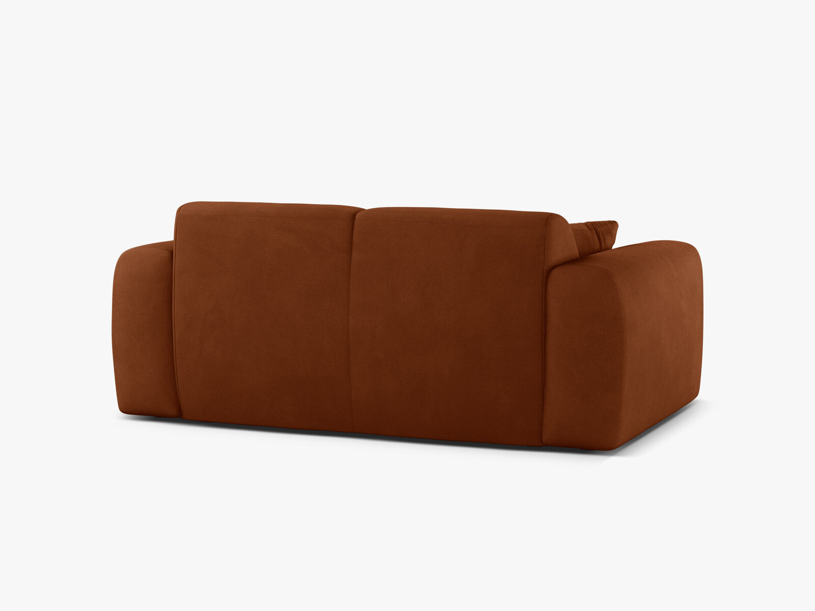 Micadoni Sofa Molino 2-Sitzer Strukturierter Stoff Rebel Orange