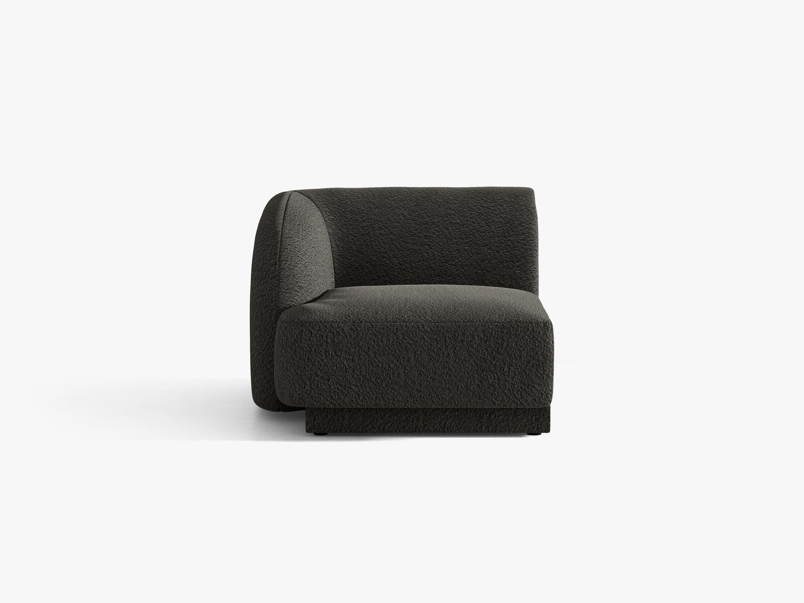 Micadoni Eckmodul Miley 1-Sitzer Boucle Baloo Braun Links