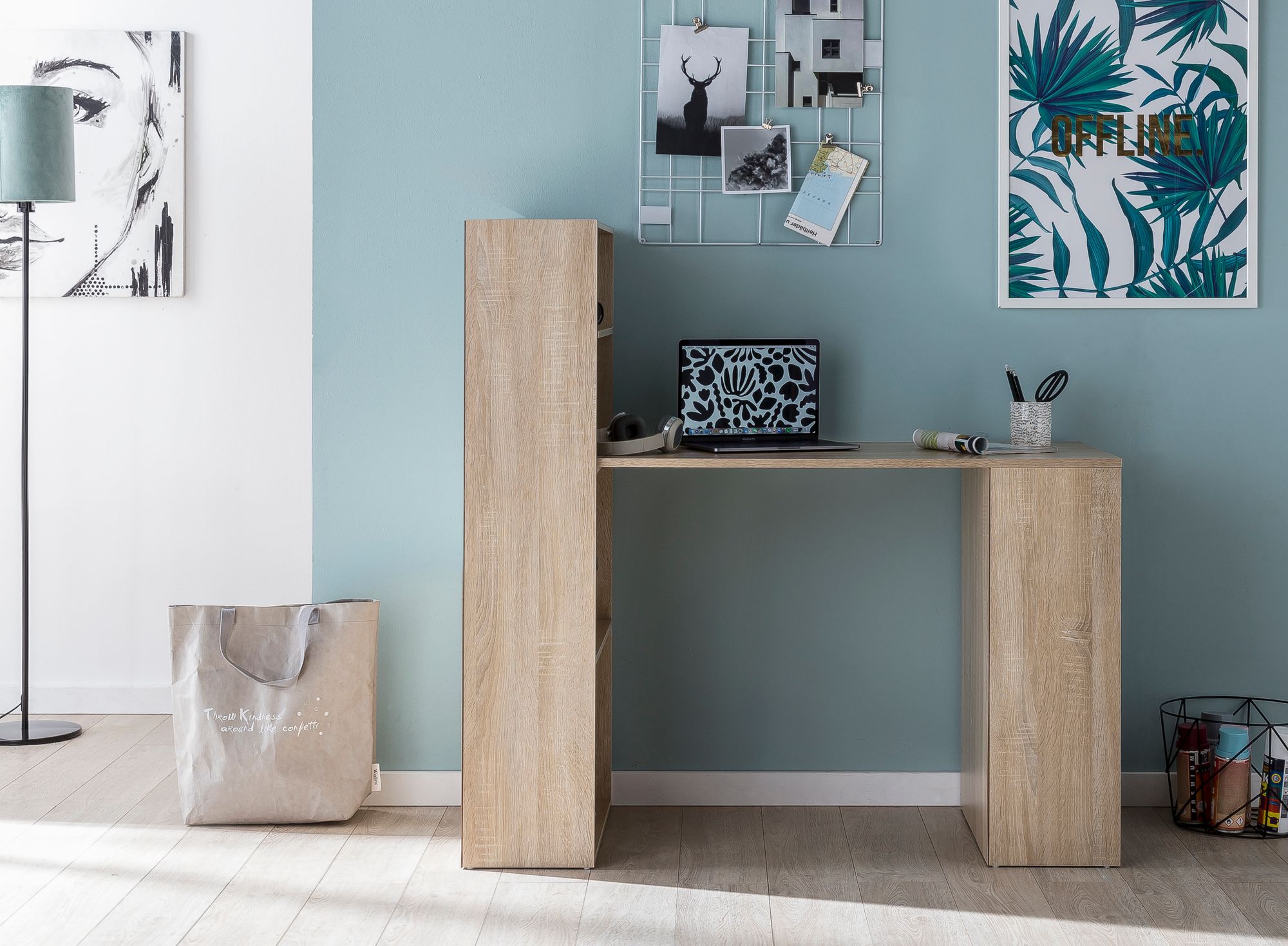 Schreibtisch Hemmet Sonoma 120 × 53 × 120 cm