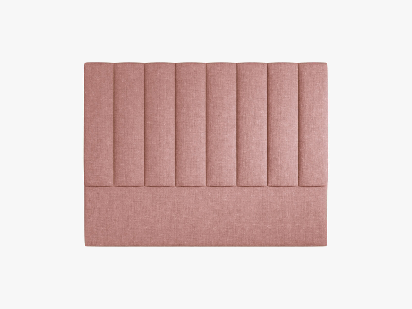Micadoni Marl Samtiger Kopfteil 140 cm (H 120 cm) Strukturierter Stoff Liberty Rosa 160x120