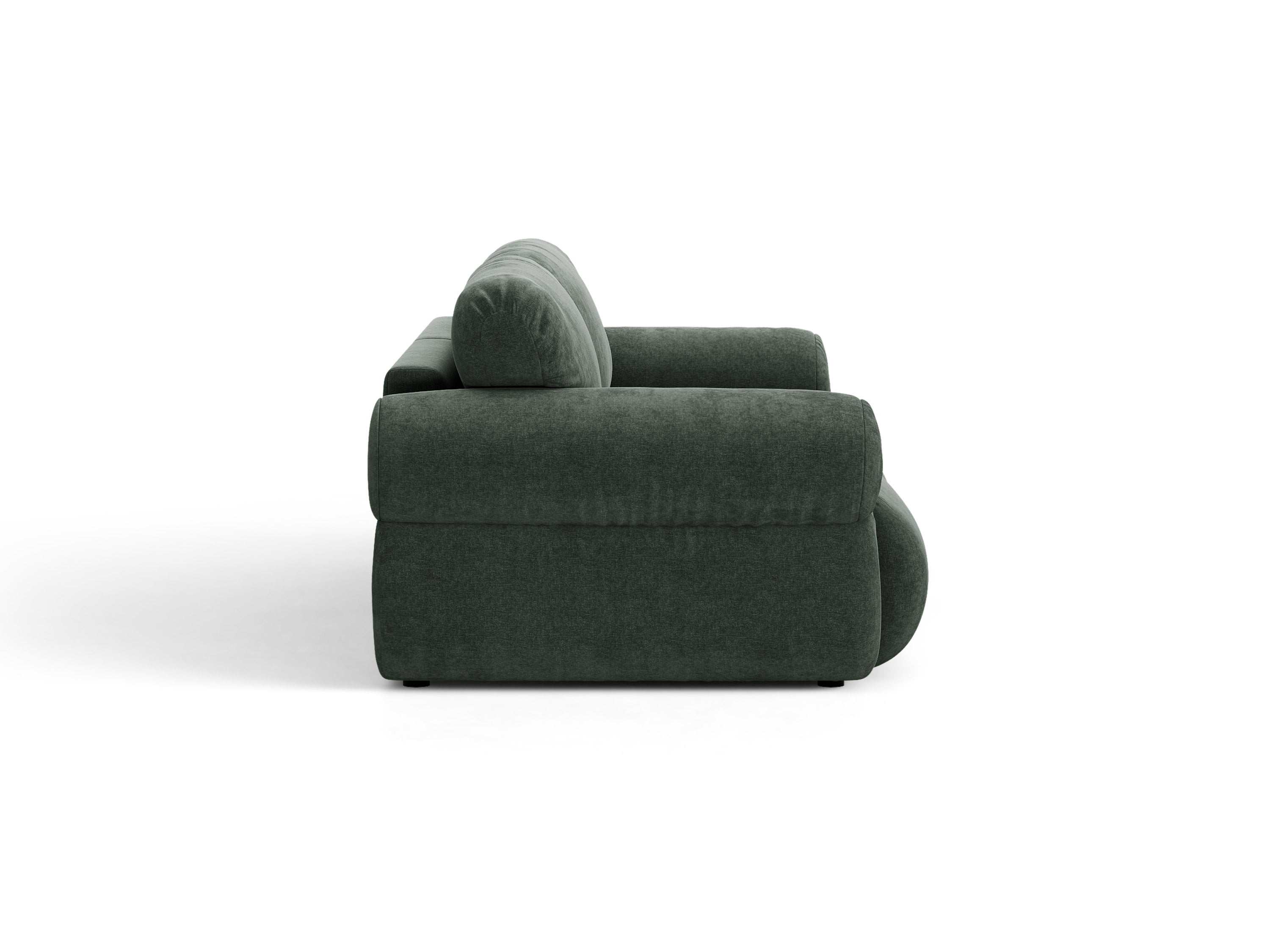 Micadoni Ophelia Sofa 3-Sitzer Strukturierter Stoff Liberty Moosgrün