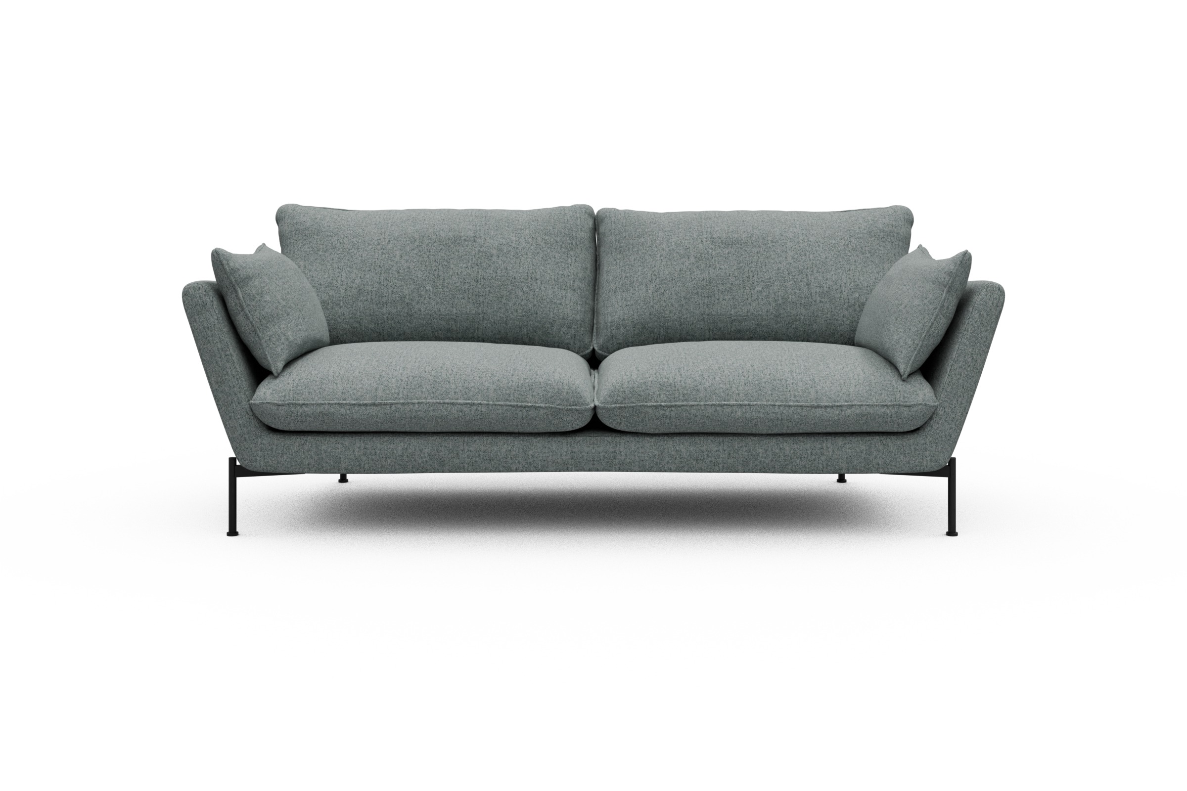 Skandi Home Sofa Anton 3-Sitzer Casone-Light-Mixed-Green moebelfaktor