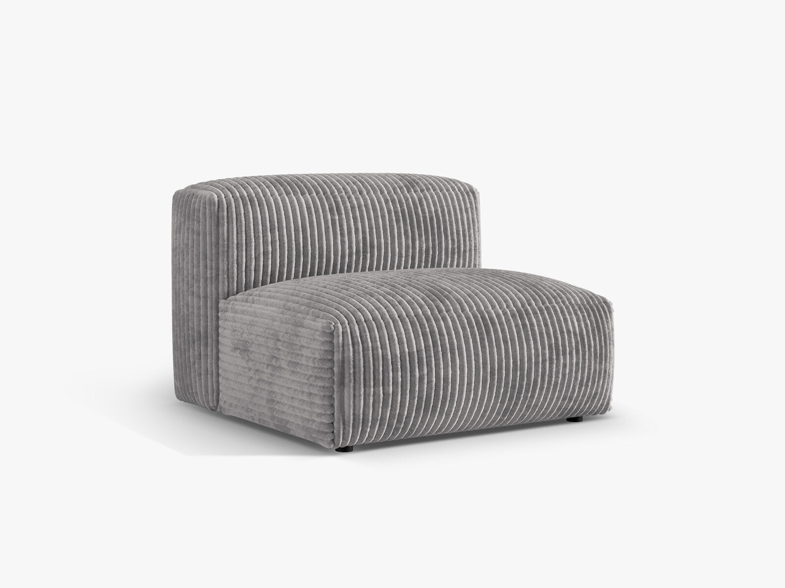 Micadoni Modul Martina 1-Sitzer Kord Tilia Hellgrau