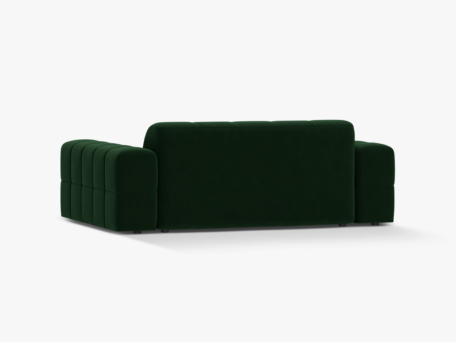 Micadoni Jennifer Sofa 2-Sitzer Samt Bluvel Flaschengrün