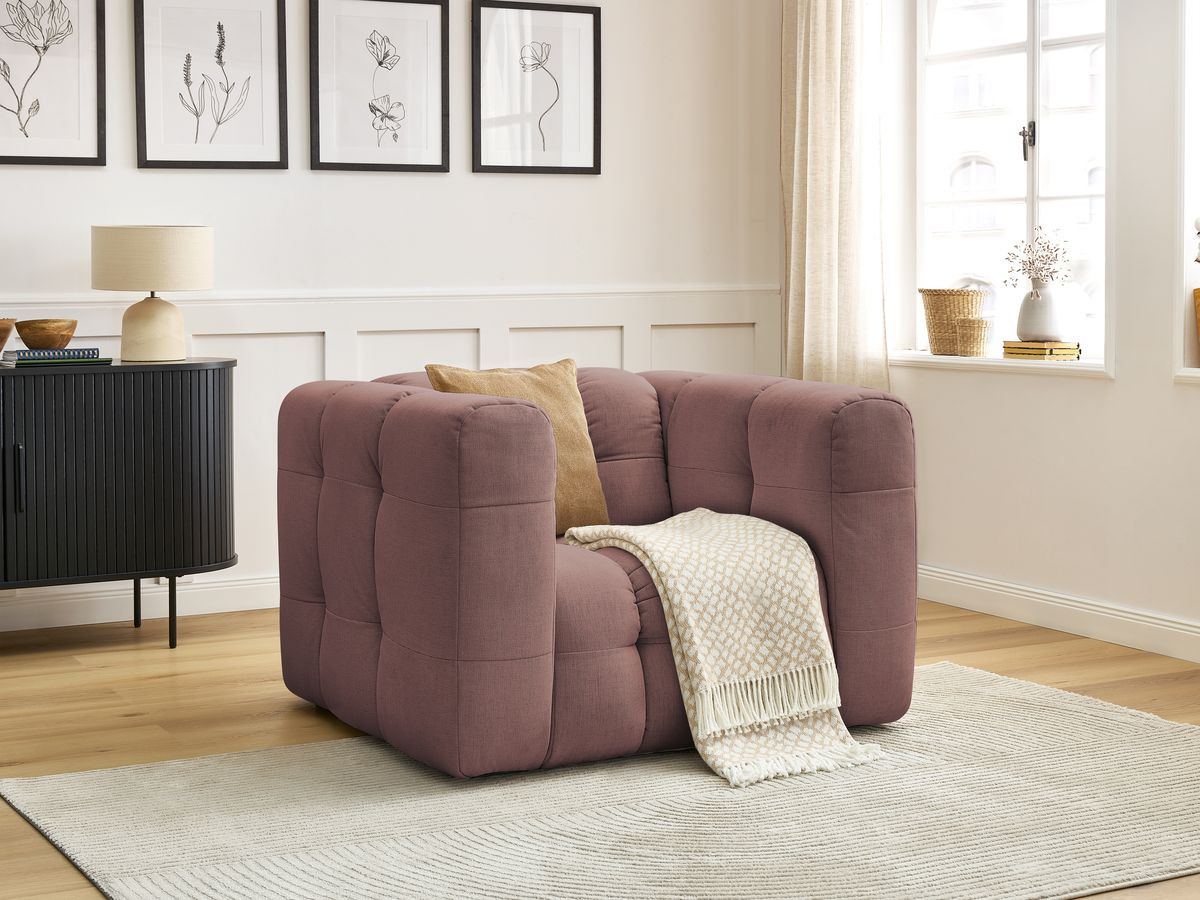 Bobochic Ulysse Sessel Stoff Rosa