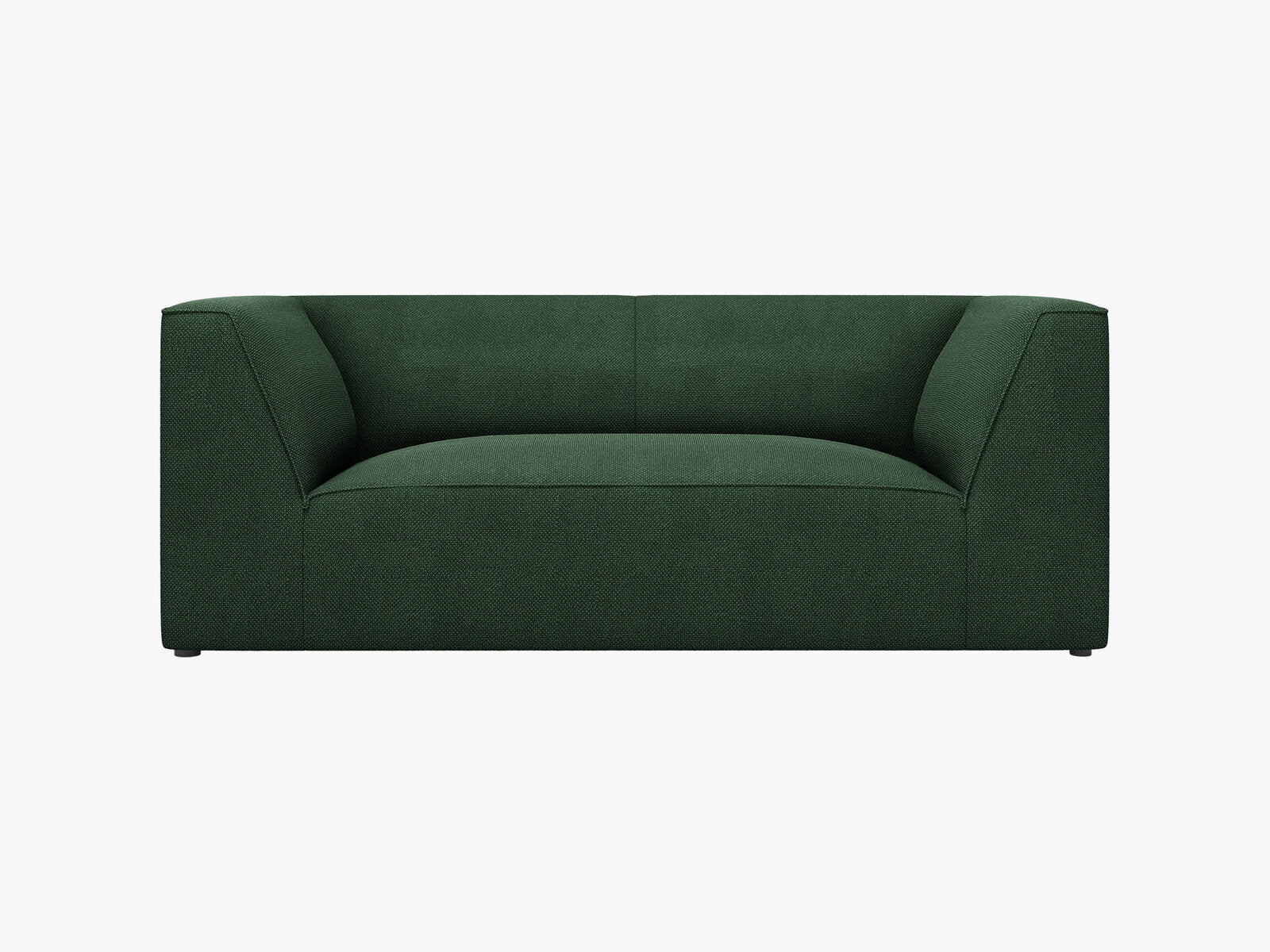 Micadoni Sofa Ruby 2-Sitzer Strukturierter Stoff Ottawa Grün