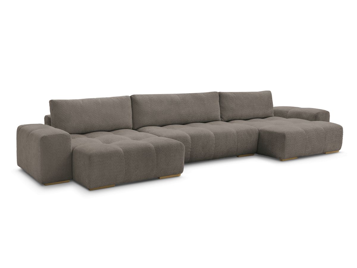Bouclé-Stoff · Braun