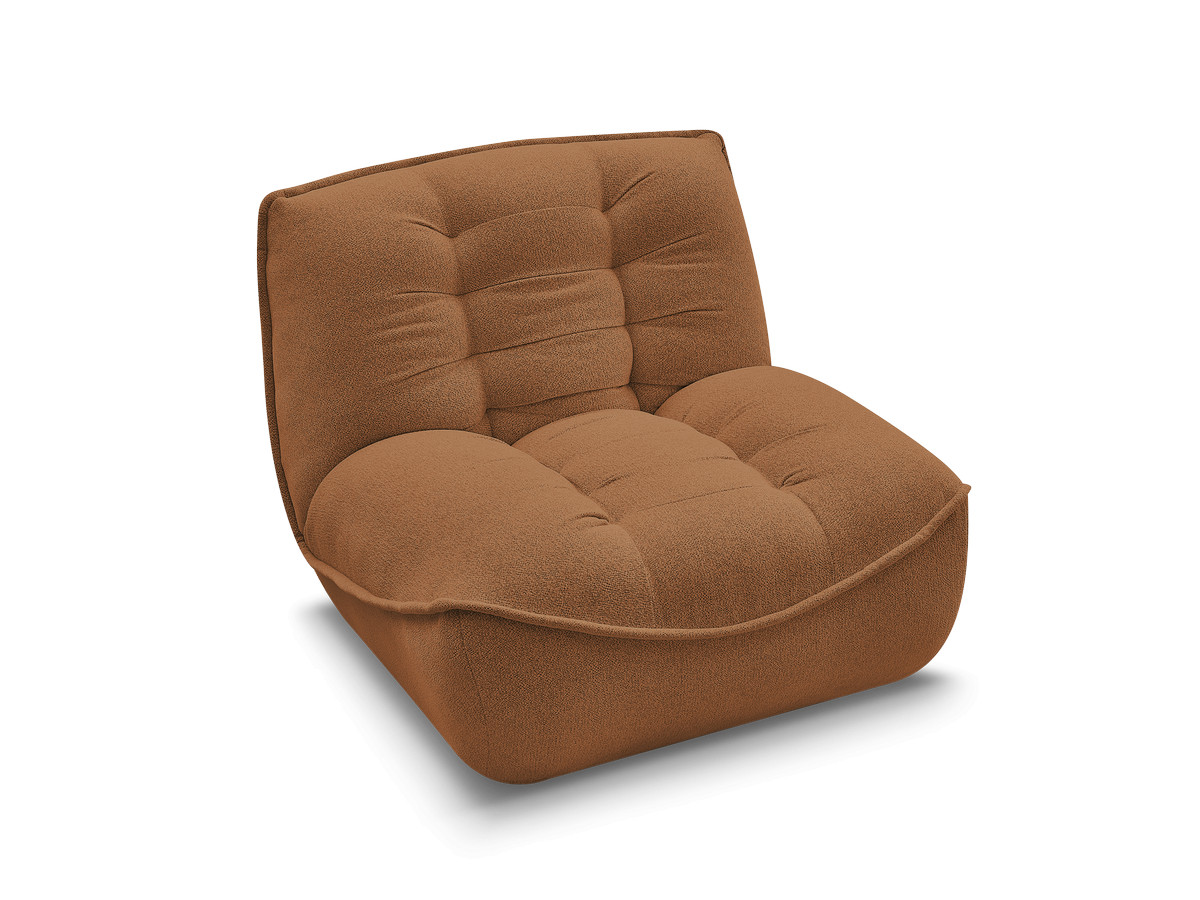 Bobochic Serena Sofamodul 1-Sitzer Melange-Stoff Orange