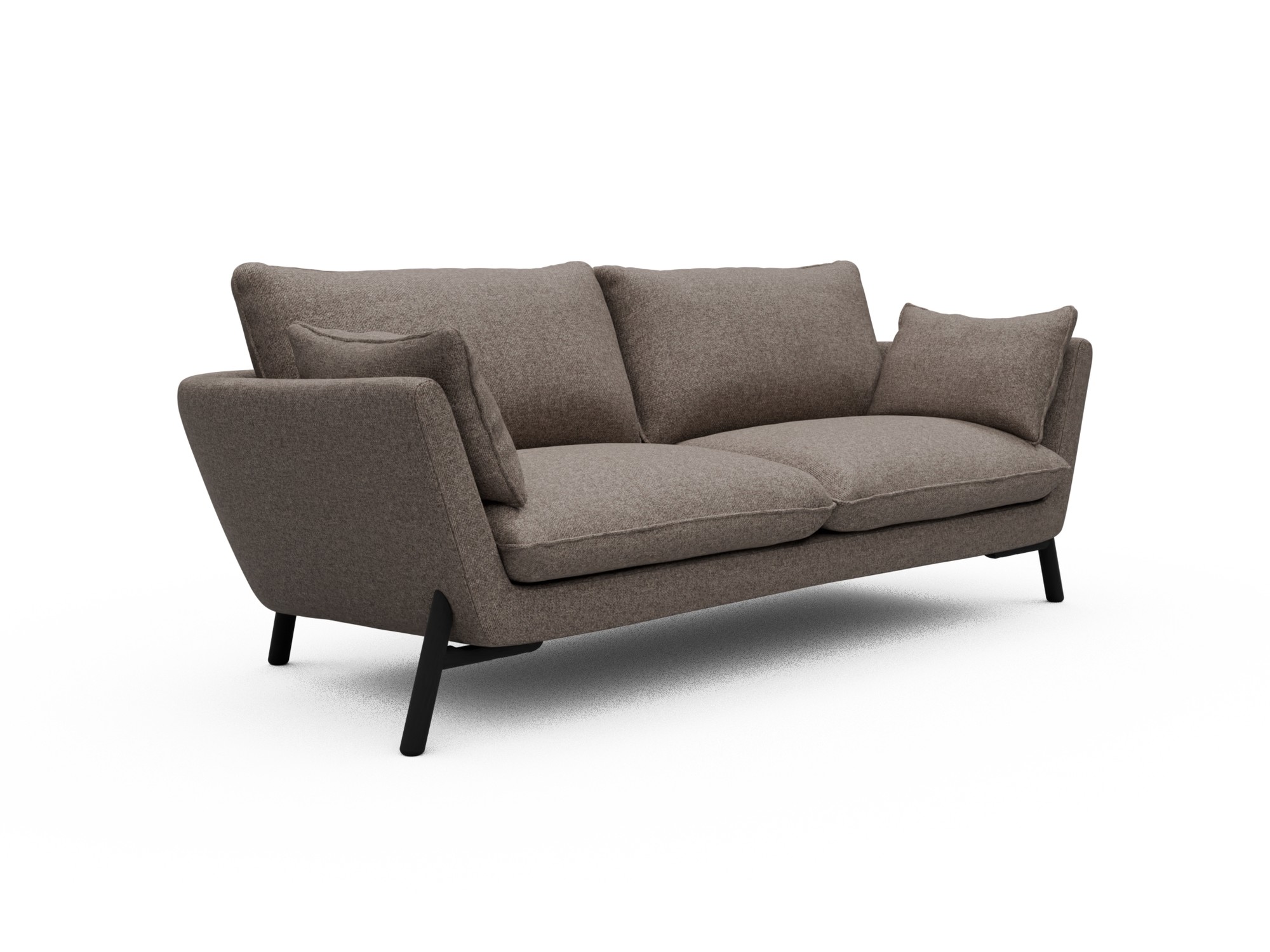 Skandi Home Sofa Emil 3-Sitzer Beinfarbe Eiche Schwarz Sama-Stone moebelfaktor