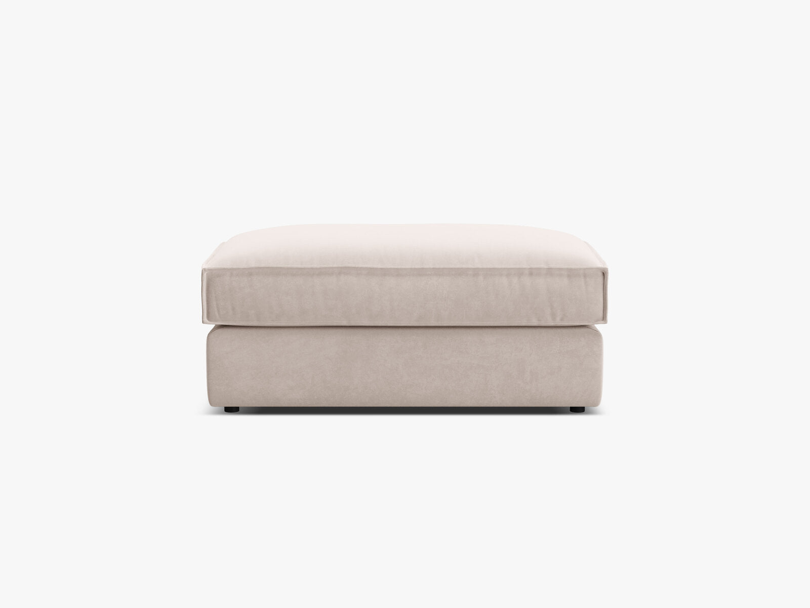 Micadoni Hocker Pola Samt Salvador Beige