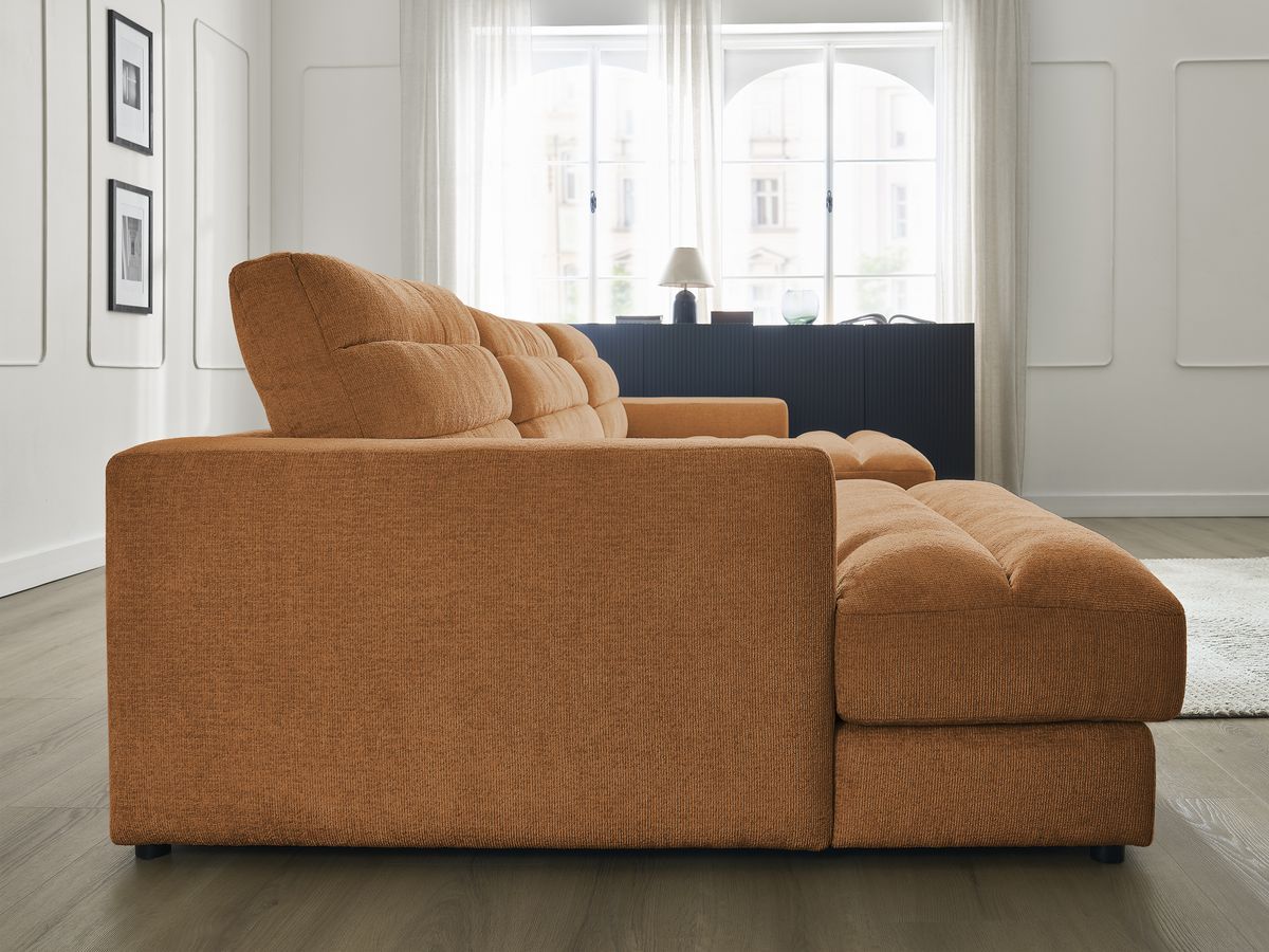 Bobochic Sierra Wohnlandschaft Strukturstoff Orange