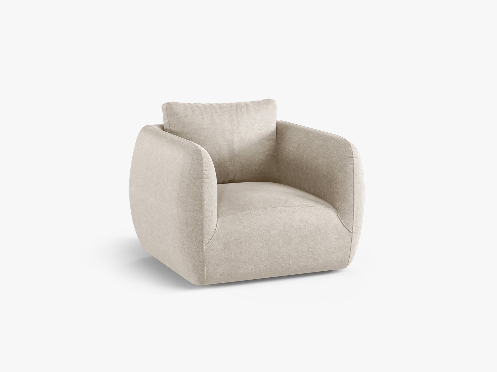 Micadoni Sessel Iga Strukturierter Stoff Wind Helles Beige