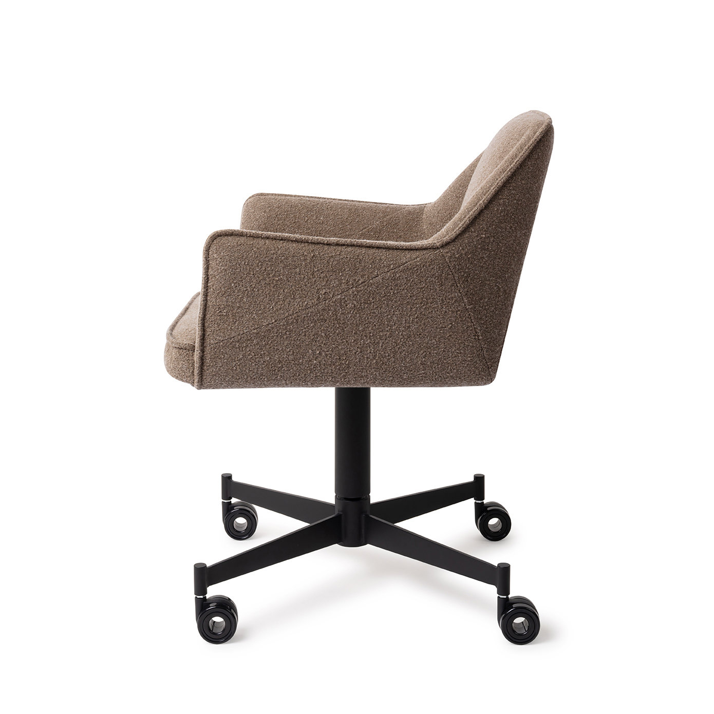 Jesper Home Esszimmerstuhl Tome Idaho Potato Caster Schwarz