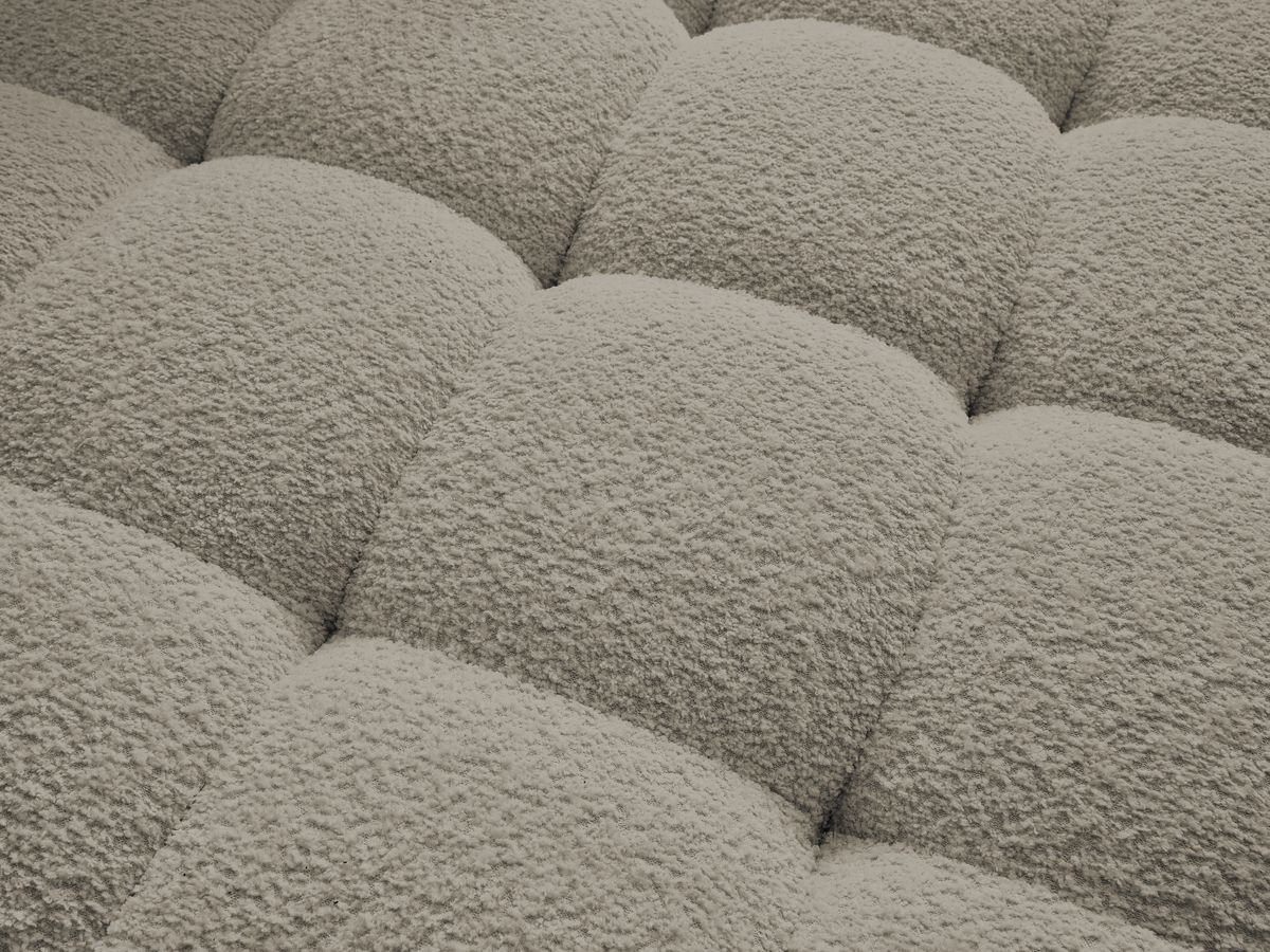 Bobochic Anis Pouf Bouclé-Stoff Taupe