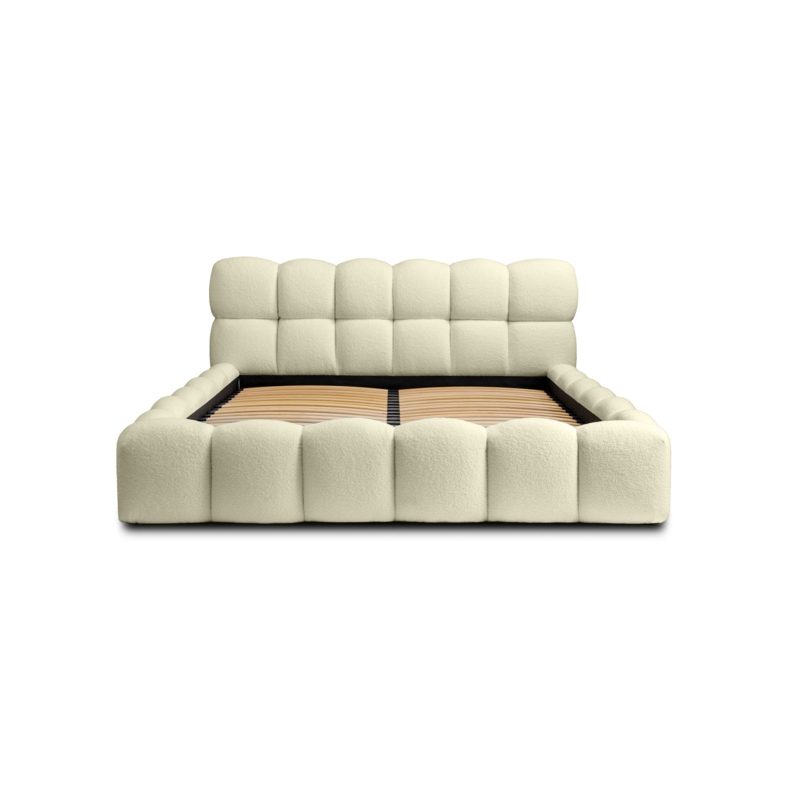 Polsterbett Vento-Slim Boucle 160x200 mit Metallrahmen Quelle 02