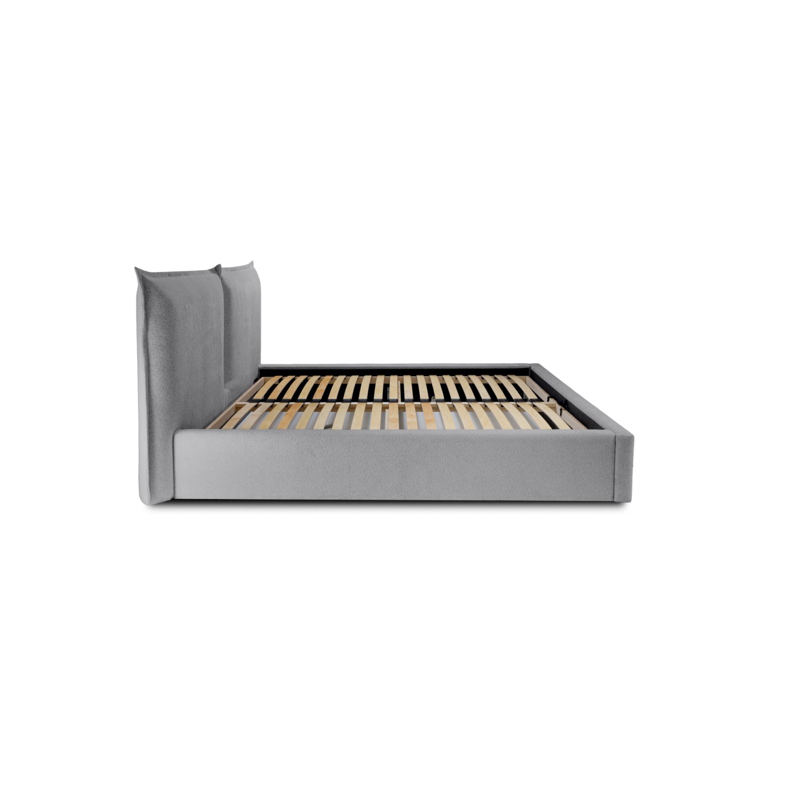 Polsterbett Verona Flachgewebe 140x200 mit Metallrahmen Raven 13