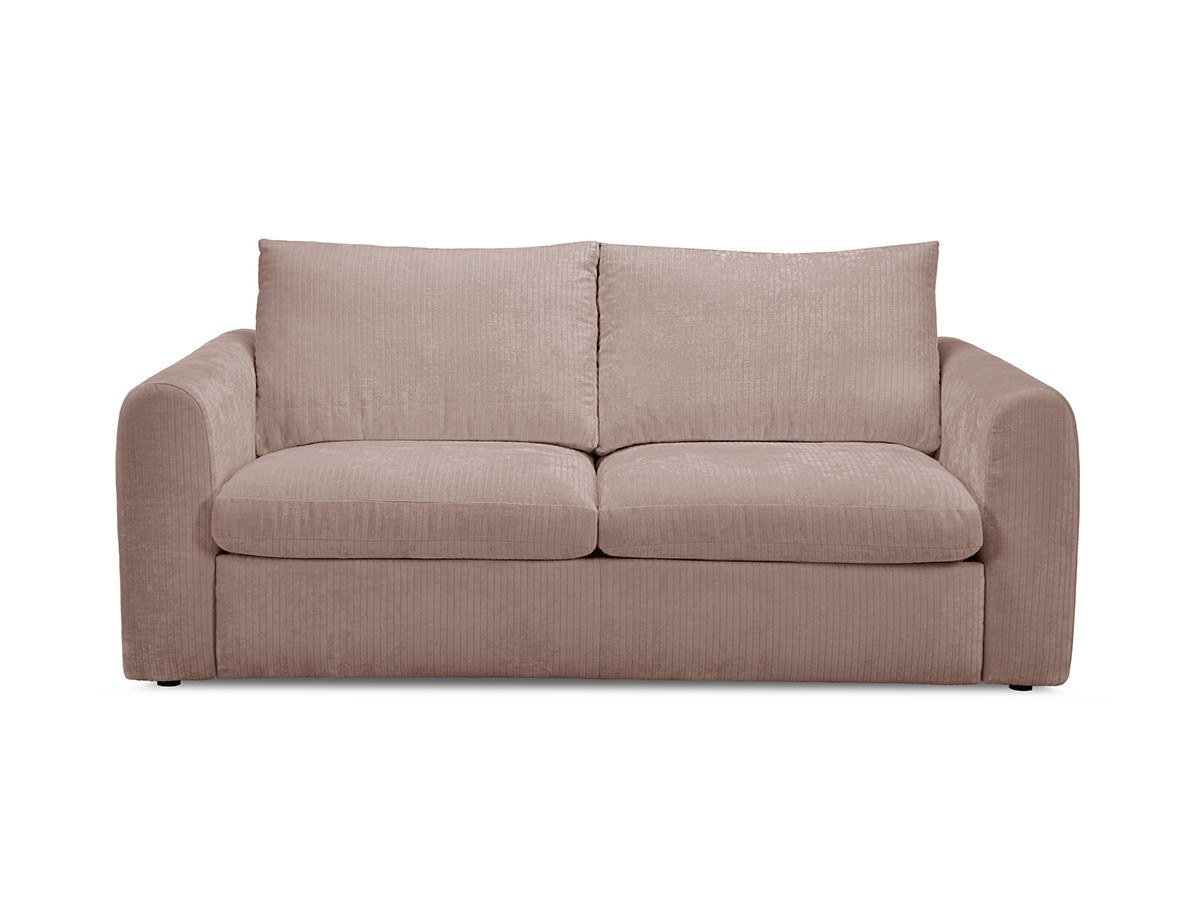 Bobochic Archi Schlafsofa 3-Sitzer Cordsamt Rosa, Liegefläche 160 × 190 cm