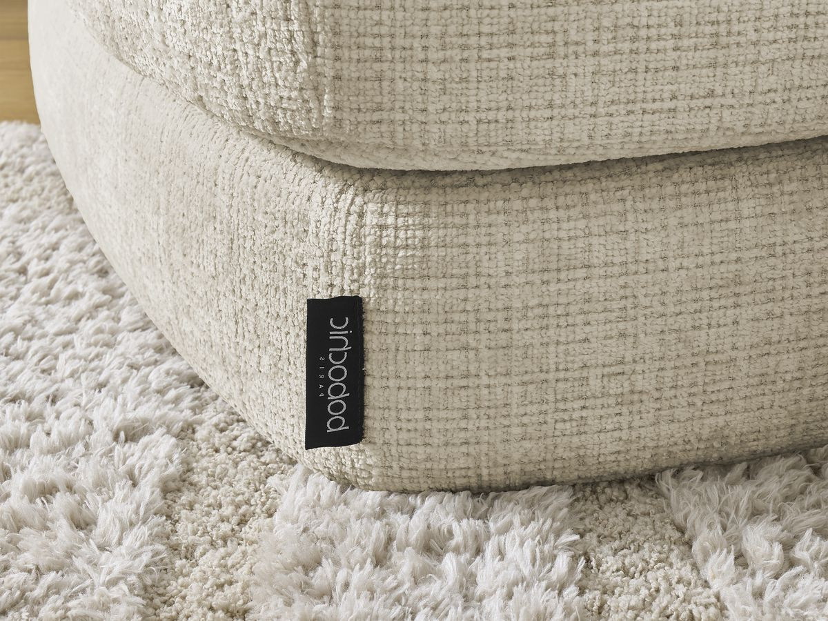 Bobochic Leonore Ecksofa Strukturstoff Beige Ecke links