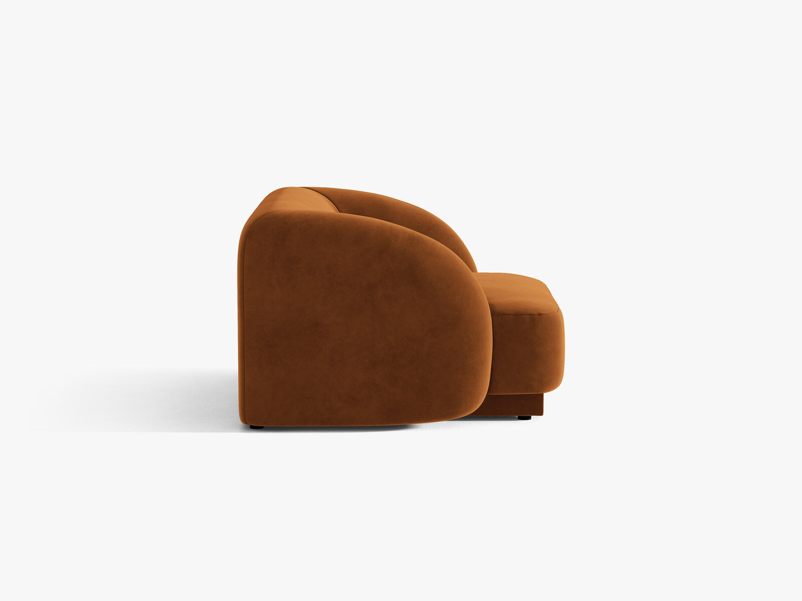 Micadoni Sessel Miley 1-Sitzer Samt Bluvel Terrakotta
