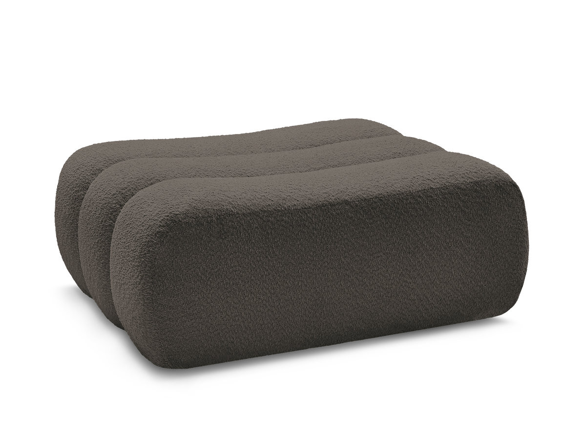 Bobochic Azra Pouf Bouclé-Stoff Braun