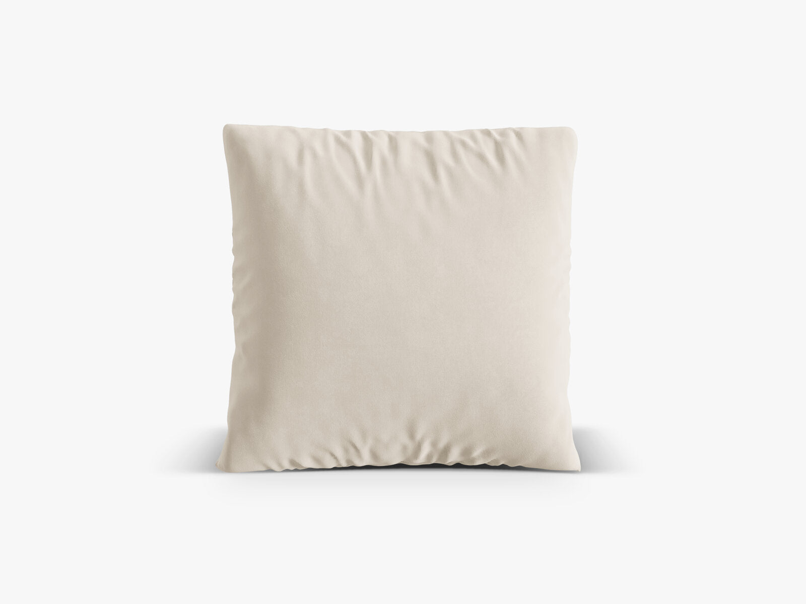 Micadoni Kissen Nuria Samt Beige 70x70x15