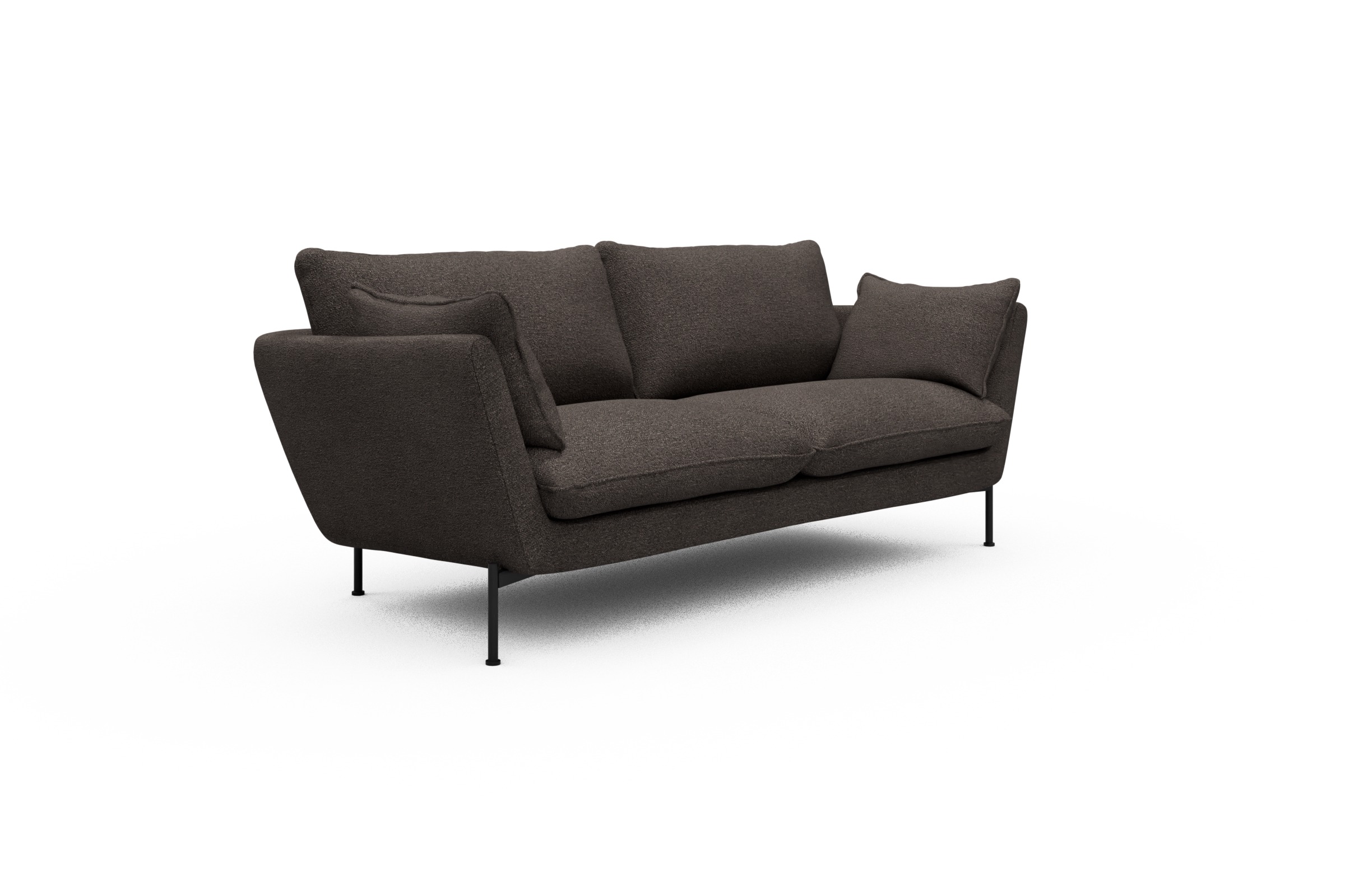 Sofa Anton 2-Sitzer Boucle-Taupe