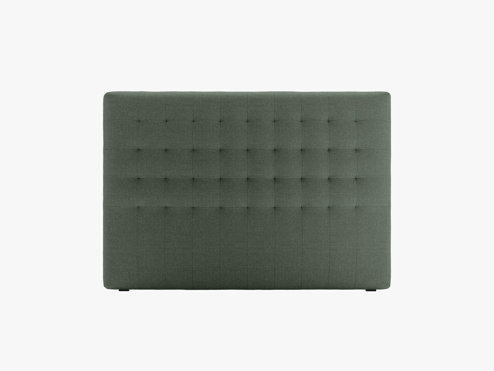 Micadoni Nova Samtiger Kopfteil 120 cm (H 95 cm) Strukturierter Stoff Liberty Moosgrün 140x95