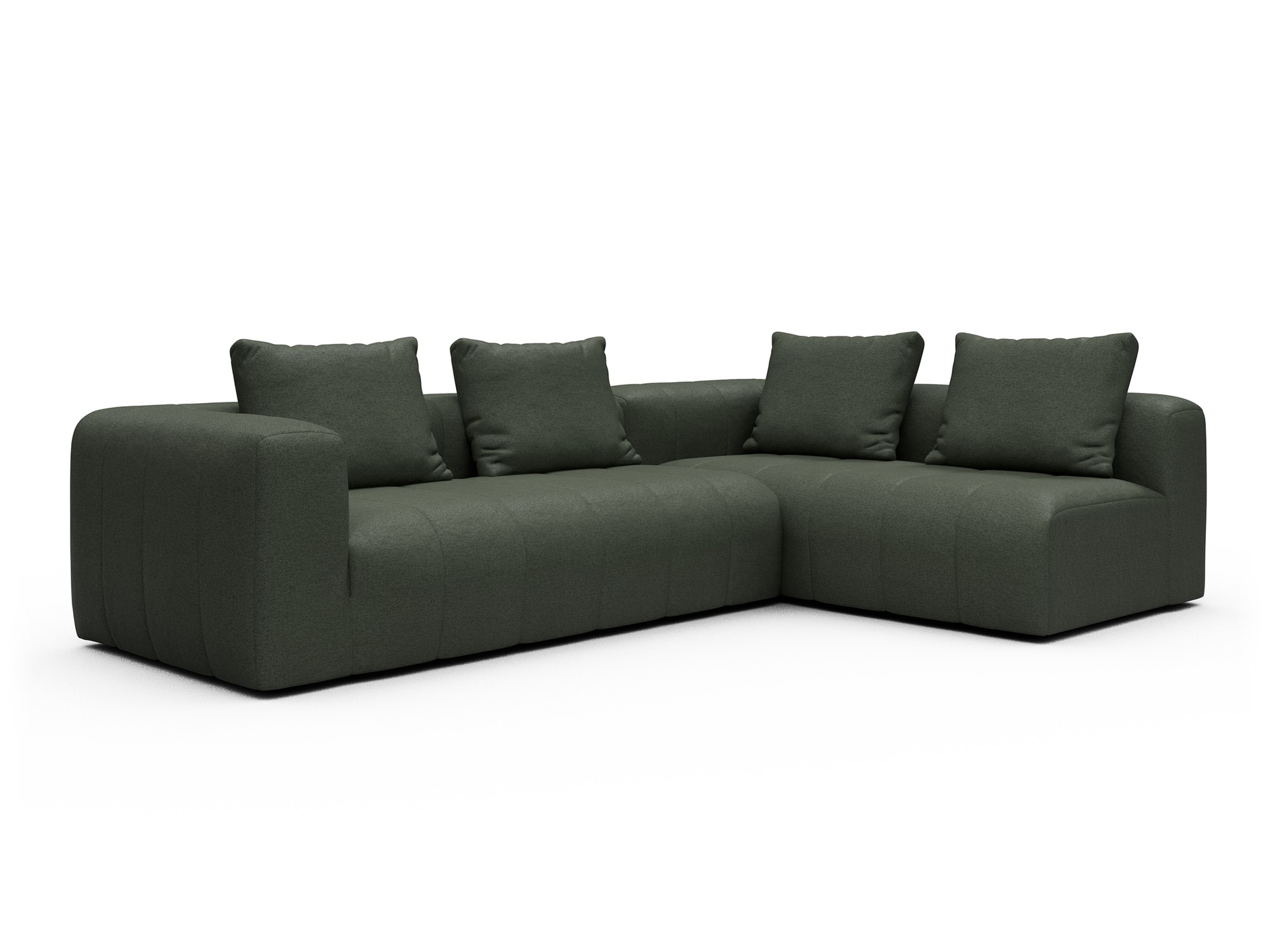 Hugo 2x 2,5-Sitzer Armlehne links Denari-Forest-Green moebelfaktor