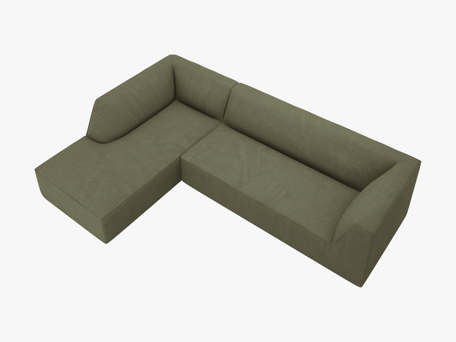 Micadoni 4-Sitzer Modular Sofa Ruby Links Kord Scala Grün