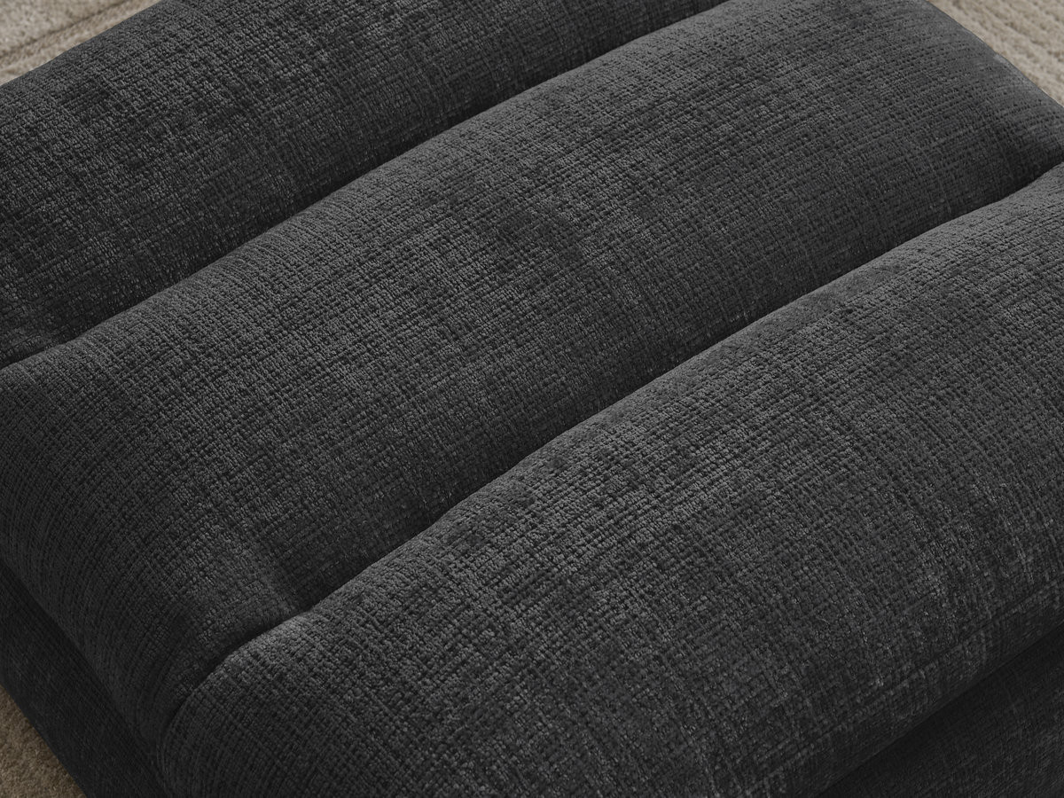 Bobochic Neil Pouf Strukturstoff Schwarz