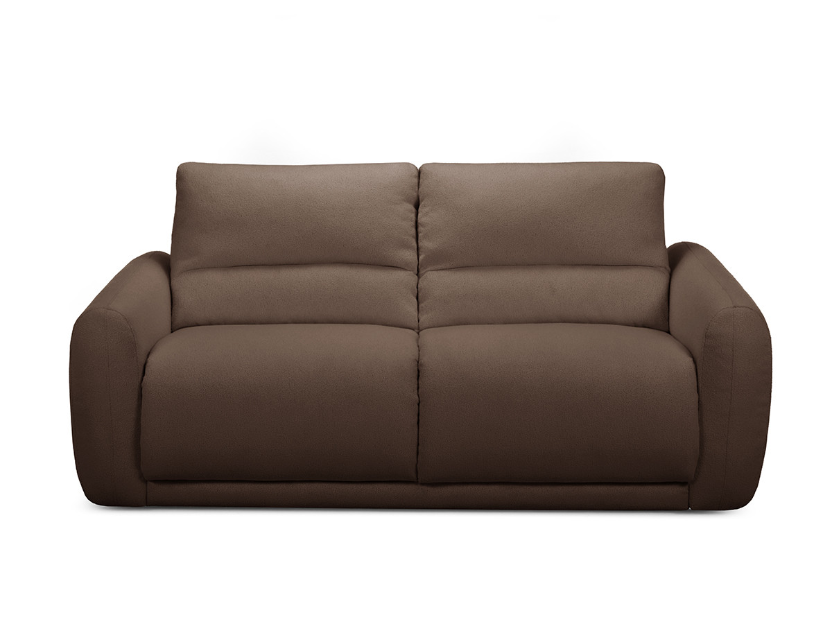 Bobochic Minorque Schlafsofa 2,5-Sitzer Chenille Braun, Liegefläche 160 × 200 cm