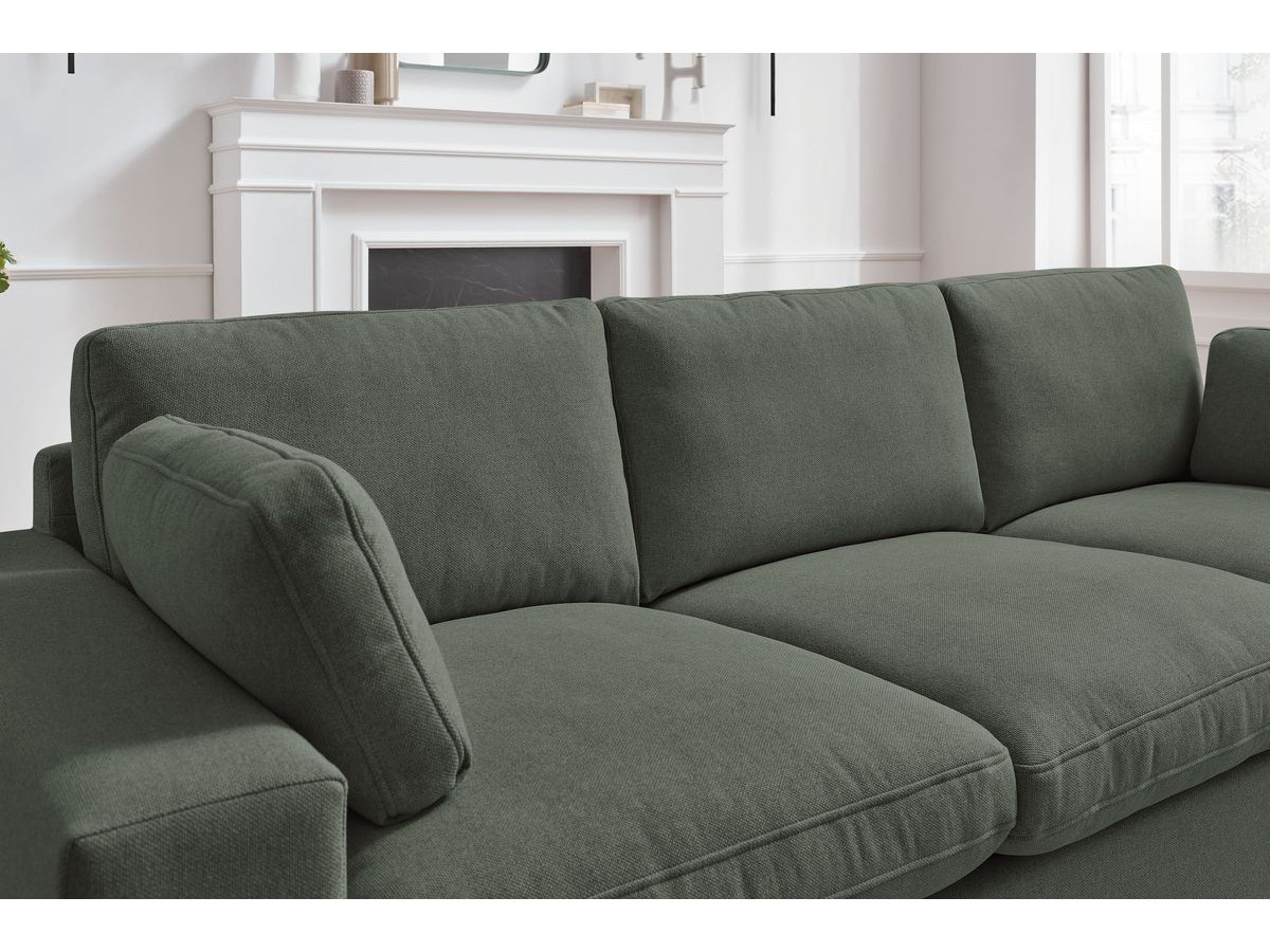 Bobochic Belair Sofa 3-Sitzer 250 × 93 cm Stoff Grün