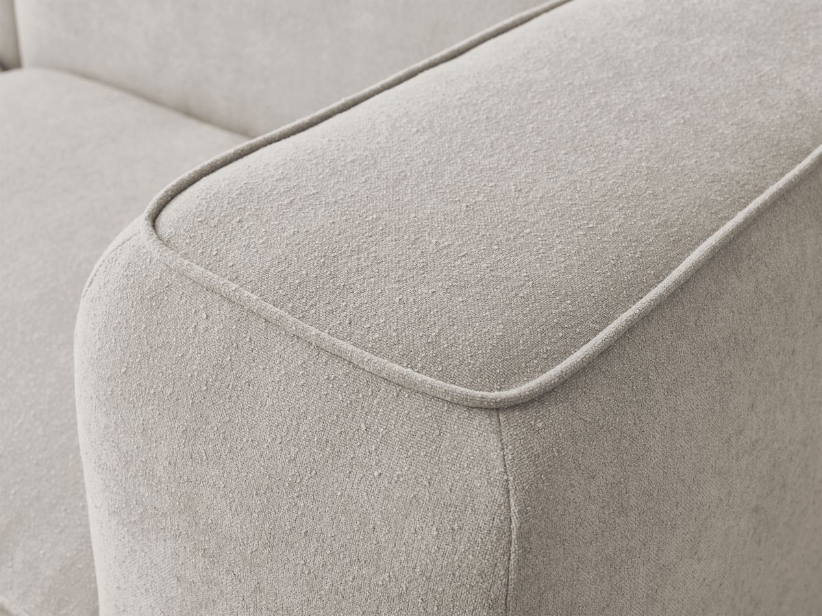 Bobochic Zephyr Ecksofa 260 × 165 cm Strukturstoff Beige Ecke links