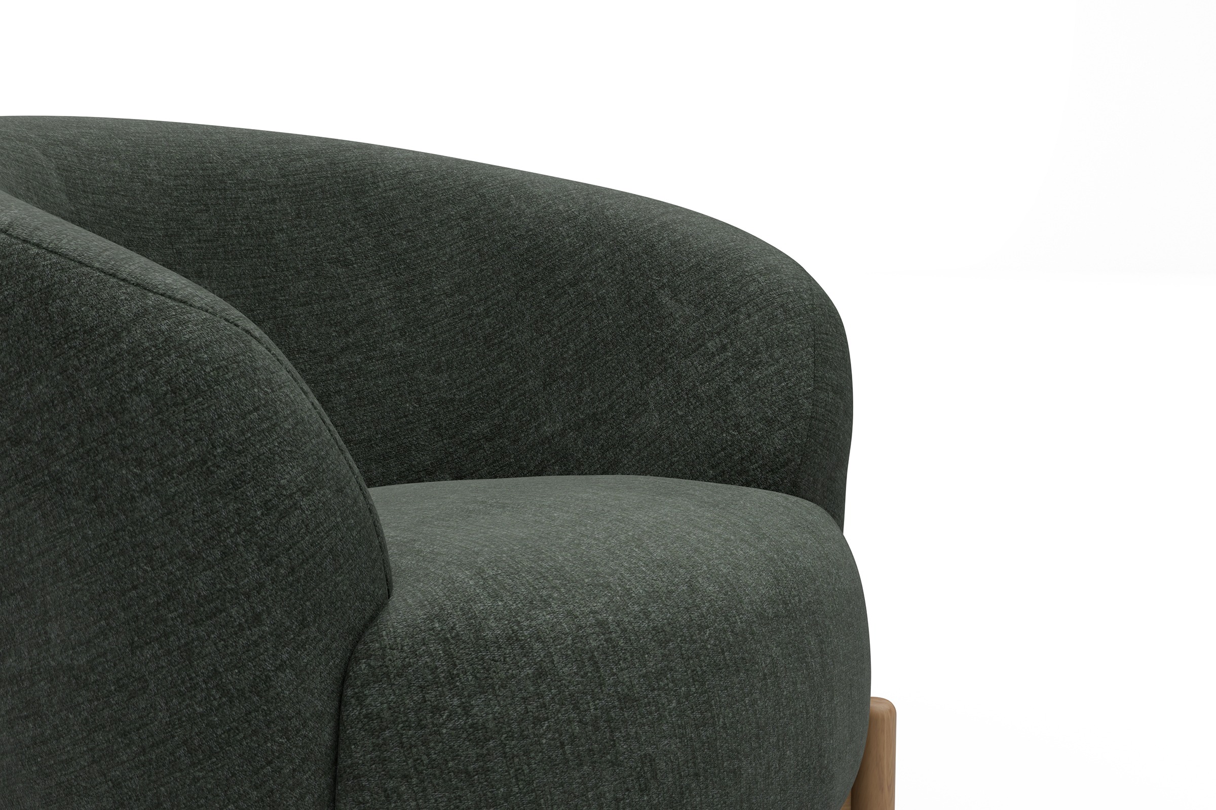 Sessel Ronda Holzbeine Eiche Natur Aivi-Pine-Green