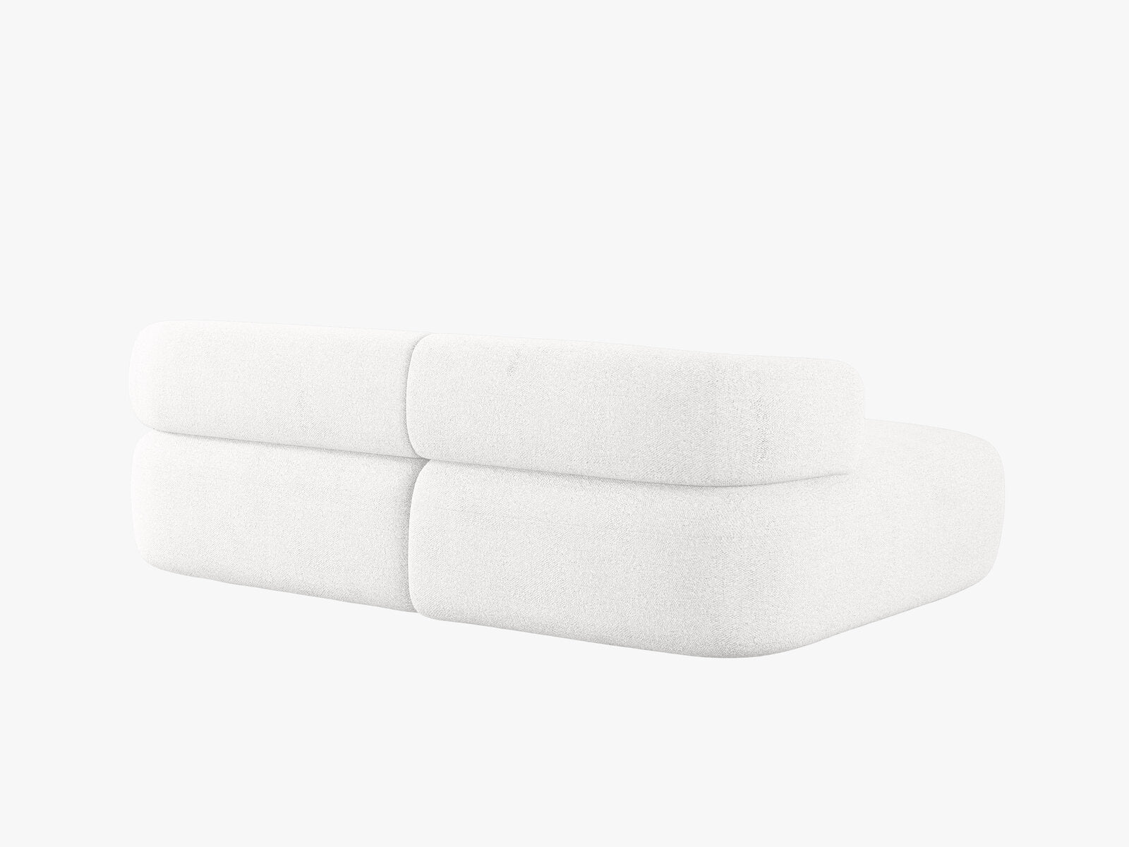 Micadoni 5-Sitzer Ecksofa Jenny Kleine Version Links Boucle Now or Never Elfenbein