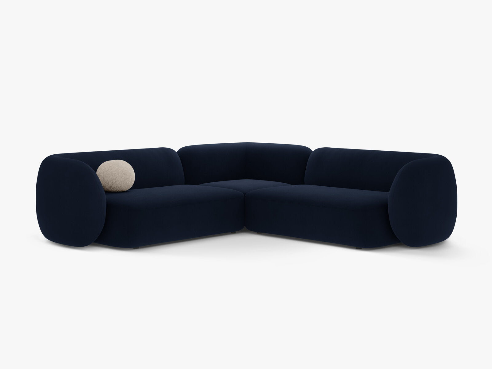 Micadoni Ecksofa Kate 5-Sitzer Samt Königsblau