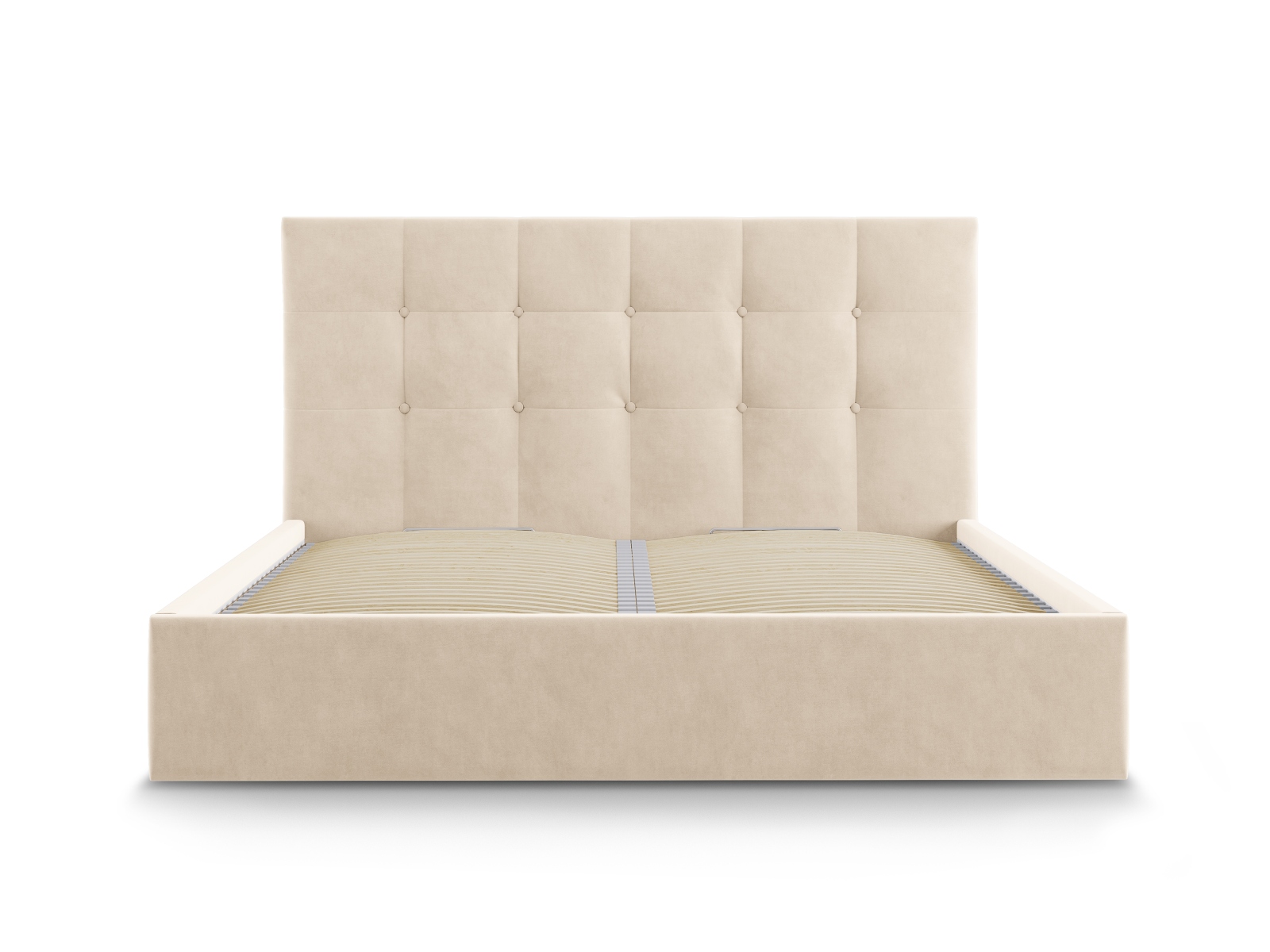 Micadoni Bett Phaedra Samt Matt Velvet Beige 160x200