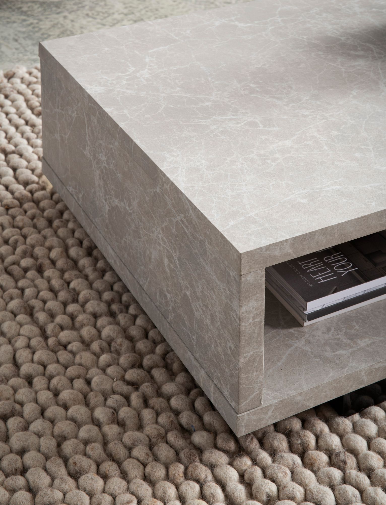 Couchtisch Fonnes Beige 100 × 50 × 25 cm