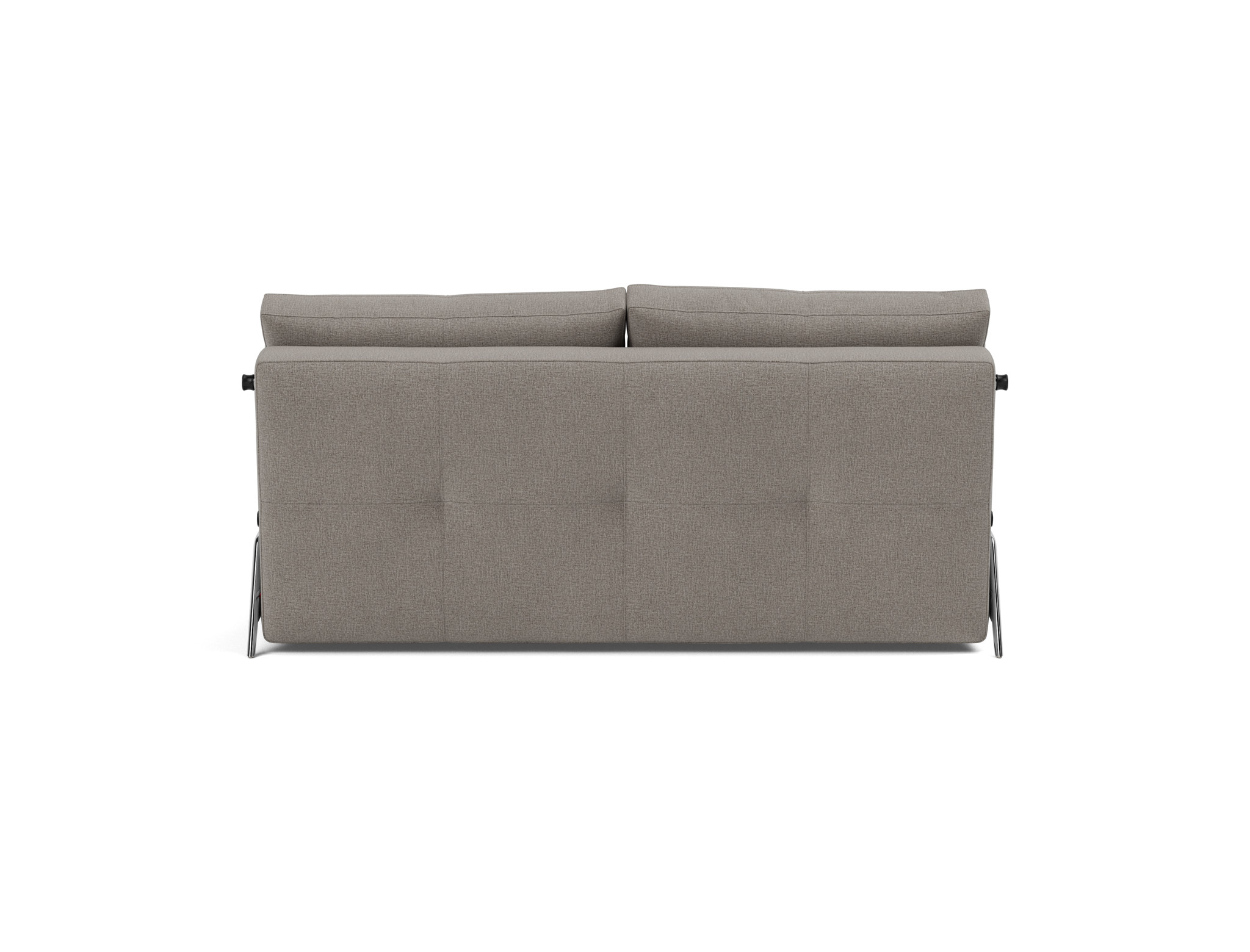 Schlafsofa Cubed 160 Flachgewebe Mixed Dance 521-Grey Beine Aluminium