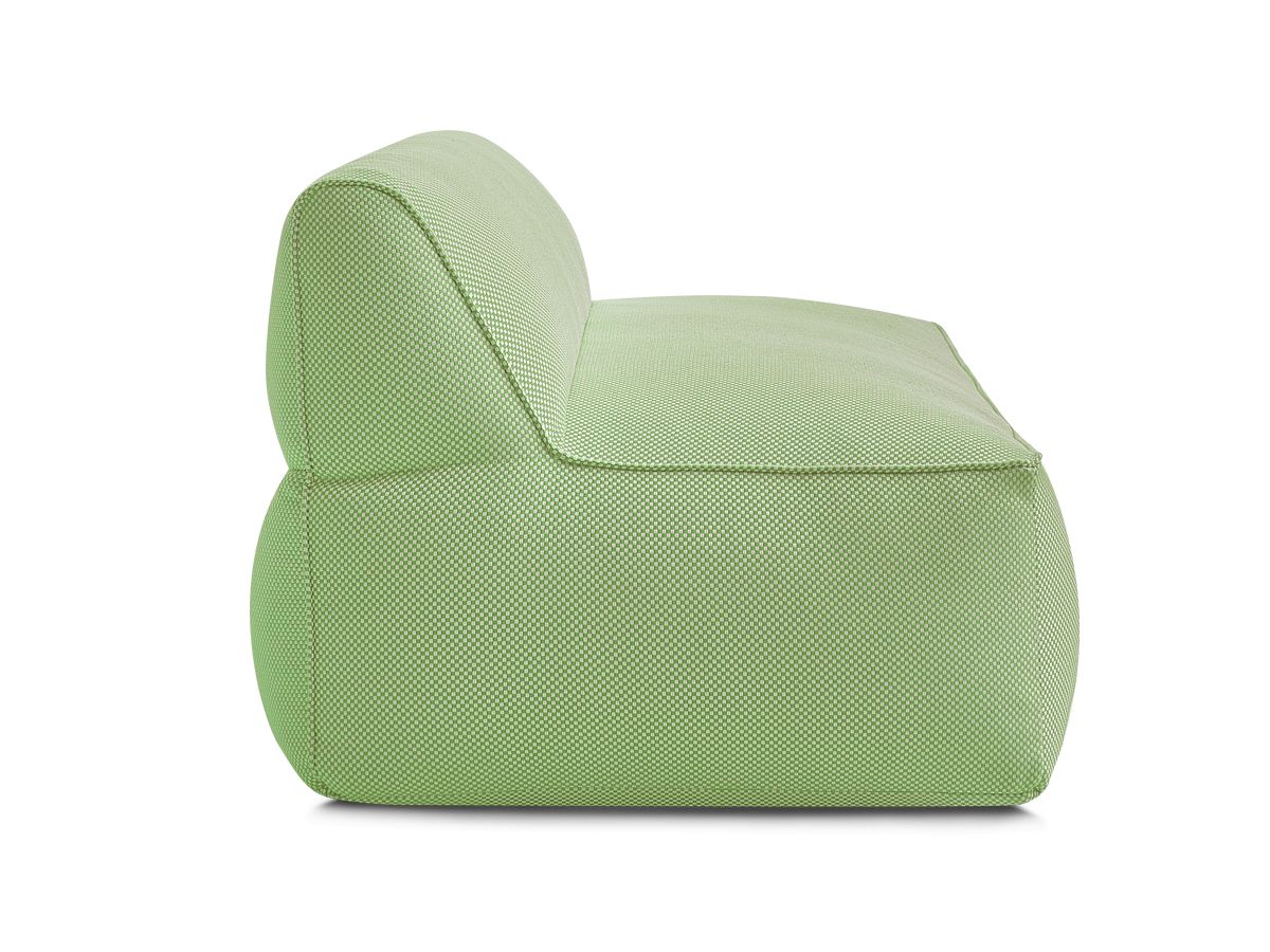 Bobochic Riviera Sofamodul 2-Sitzer Melange-Stoff Grün