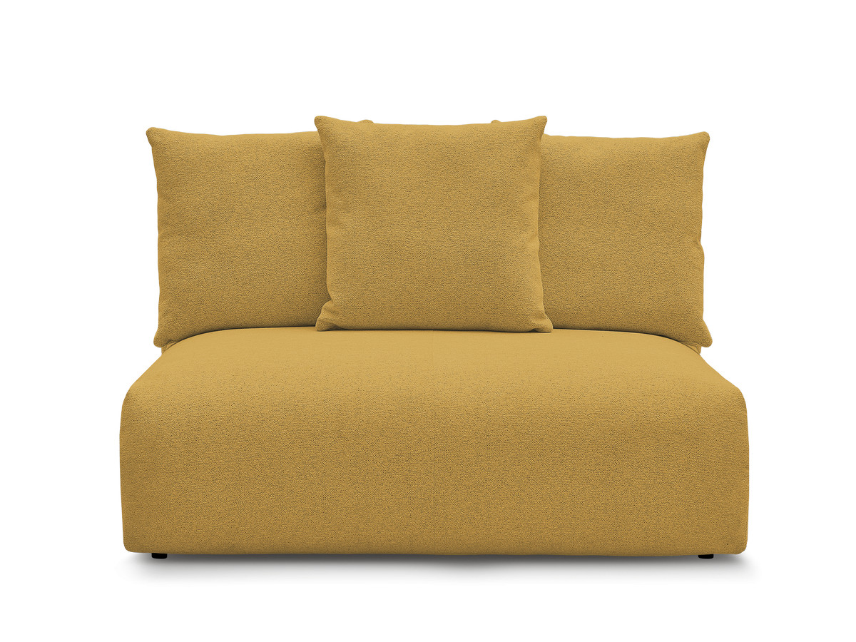 Bobochic Voltaire Sofamodul 2-Sitzer 142 × 100 cm Melange-Stoff Gelb