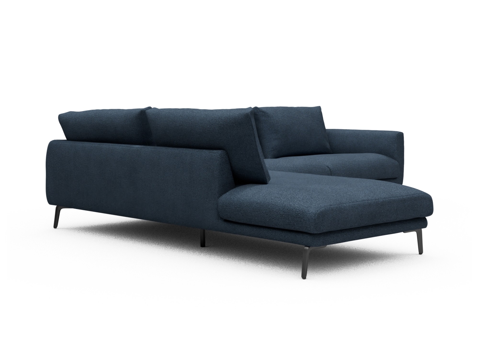 Skandi Home Ecksofa Karl Relax-Ecke links mit 2,5-Sitzer Boucle-Blue moebelfaktor