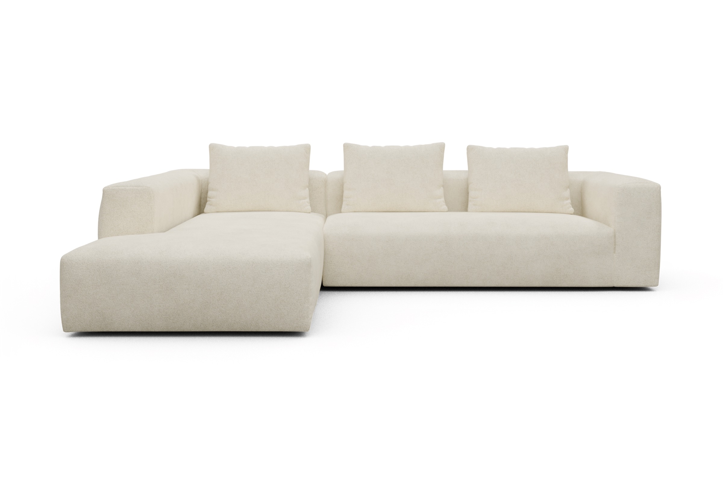 Skandi Home Ecksofa Fred Relax-Ecke links mit 2,5-Sitzer Boucle-Off-White moebelfaktor