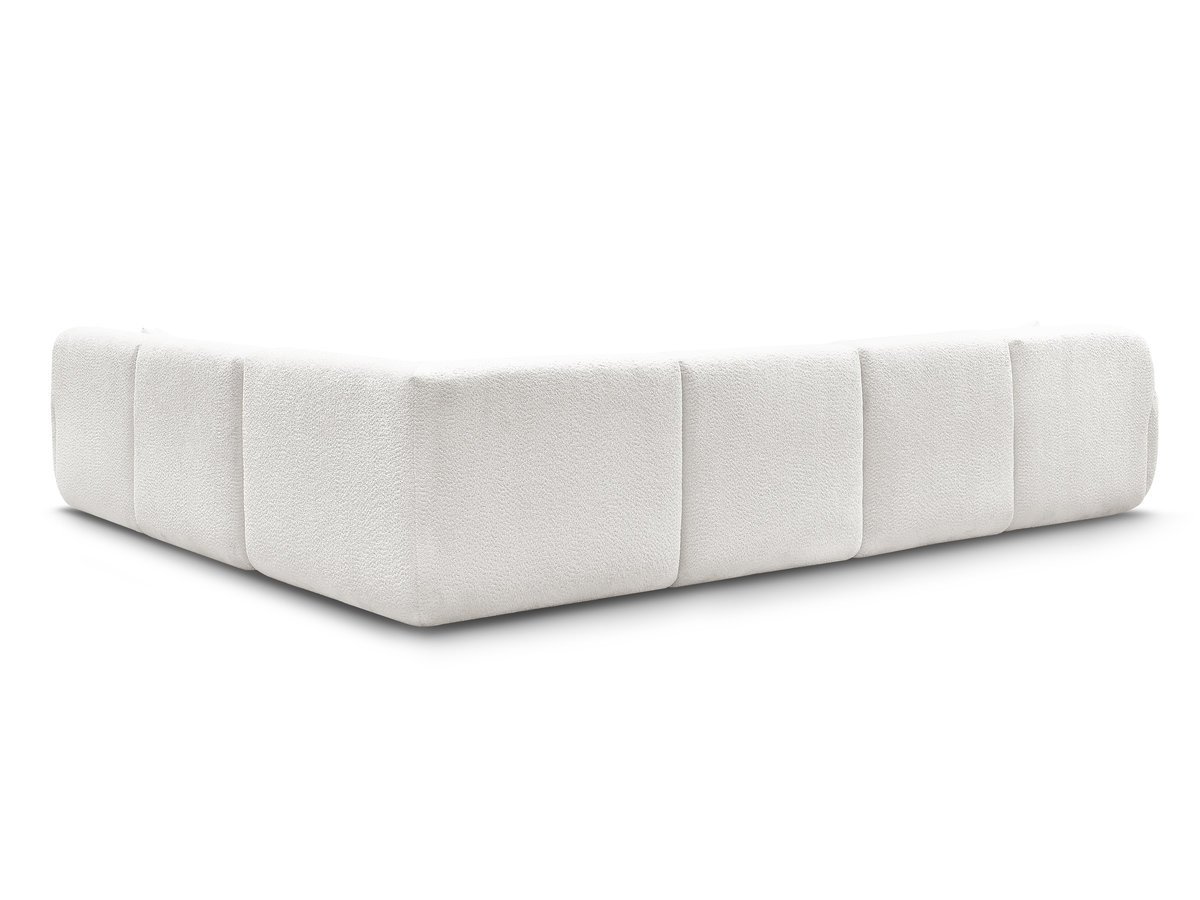 Bobochic Anda Wohnlandschaft Chenille Weiß Ecke rechts