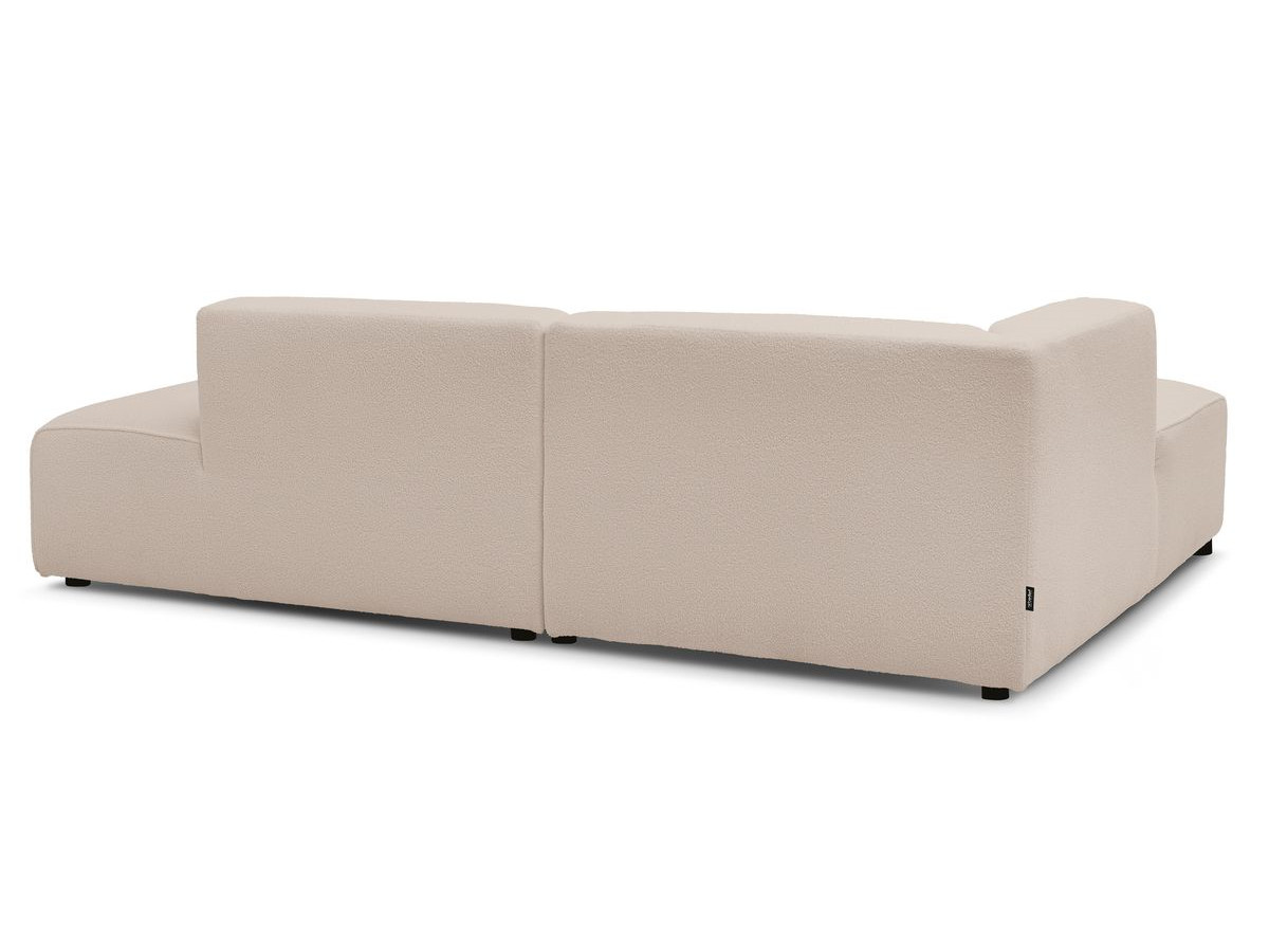 Bobochic Megeve Ecksofa Bouclé-Stoff Beige Ecke links