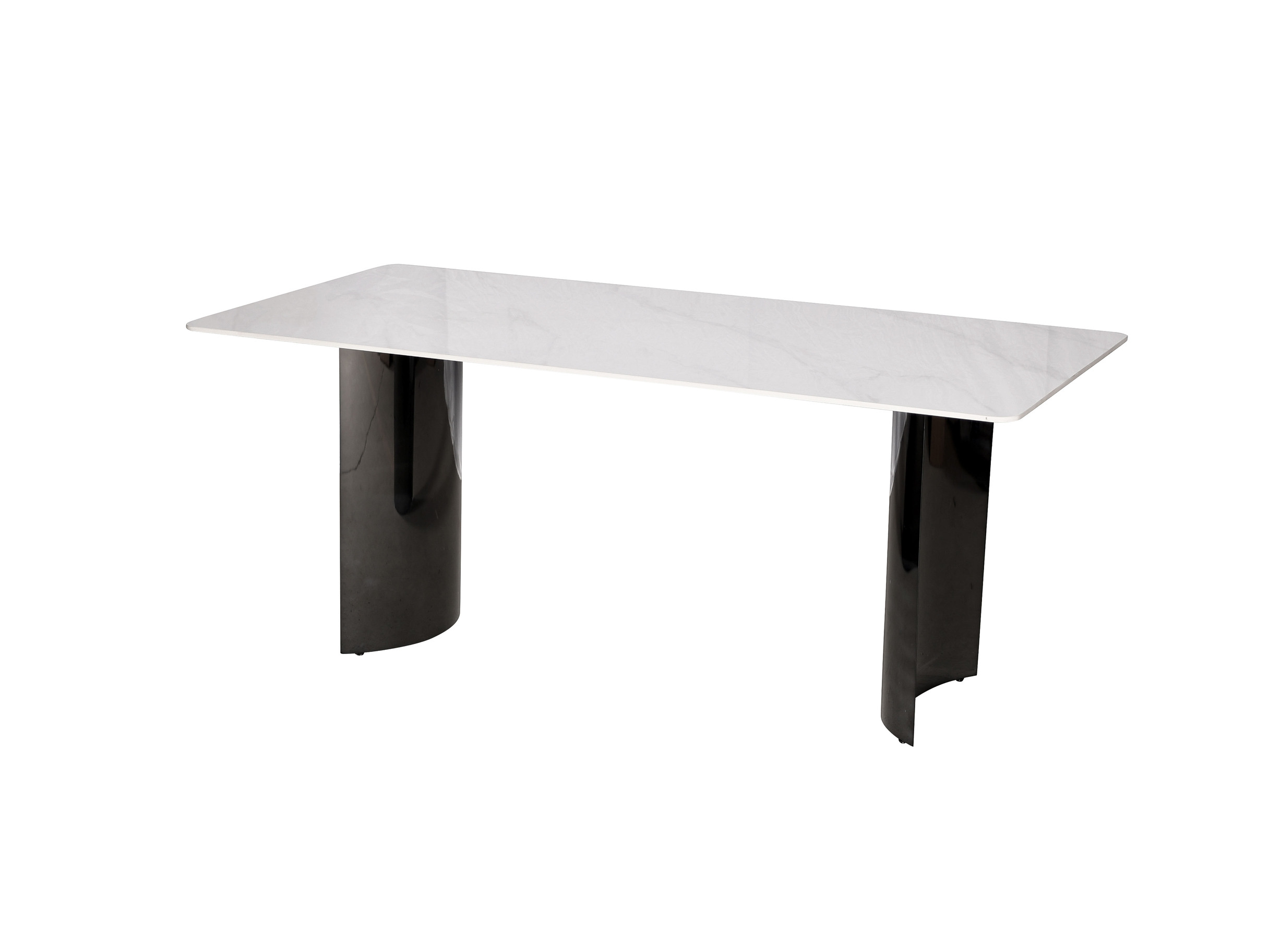 Livin Hill Esstisch 180cm Modig Schwarze Beine, weiße Tischplatte M91