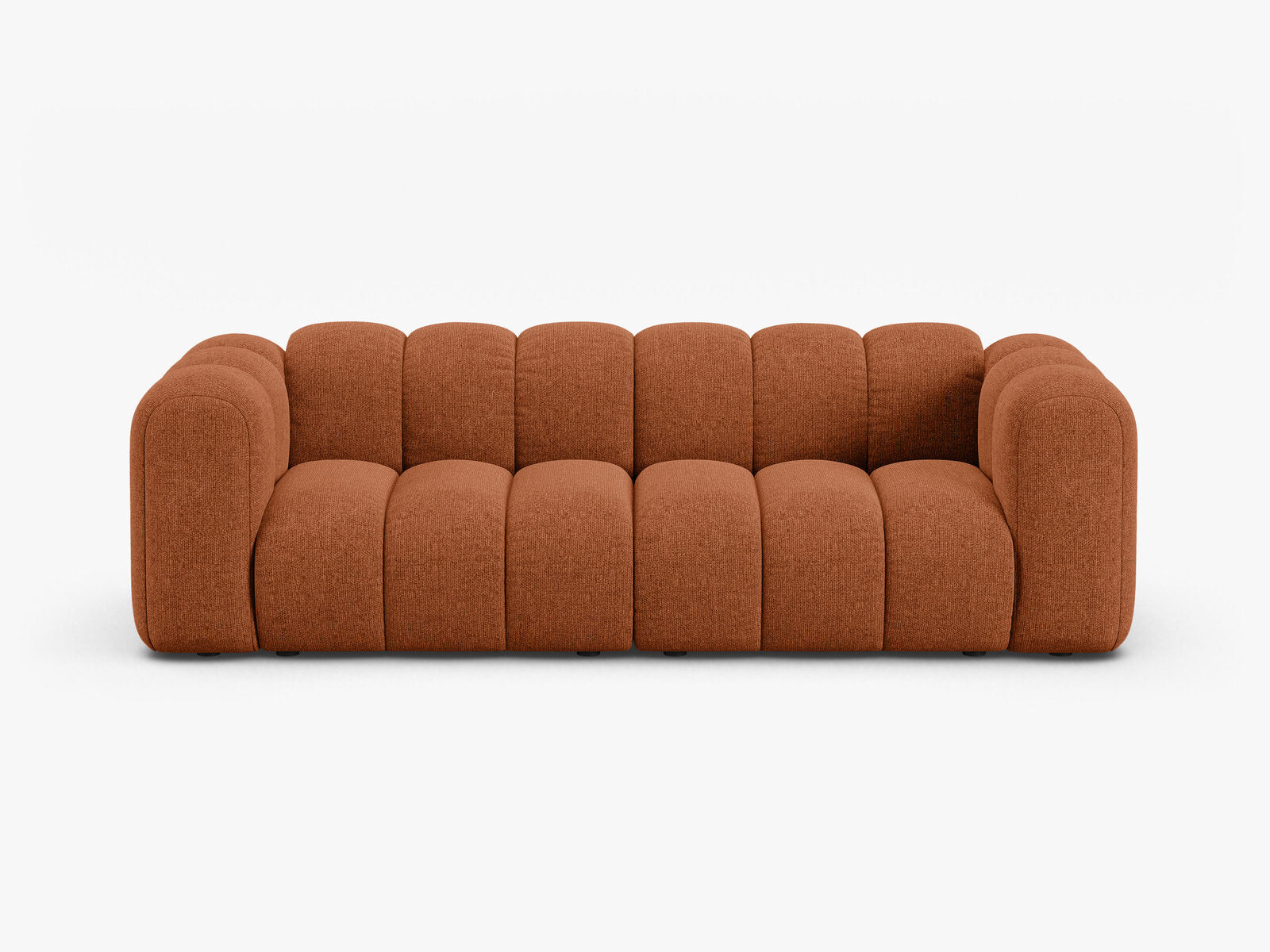 Micadoni Sofa Lupine 3-Sitzer Chenille Eden Ziegel