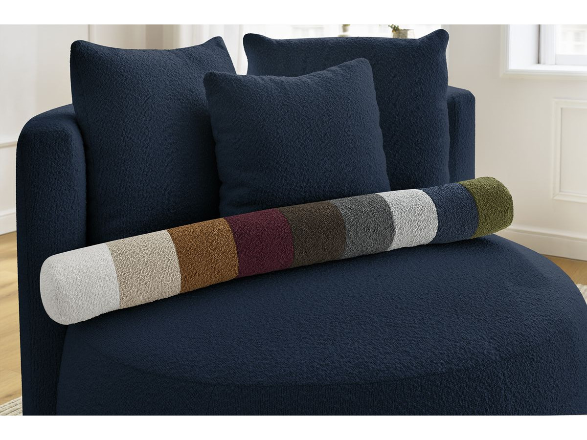 Bobochic Cesar Sessel Bouclé-Stoff Blau