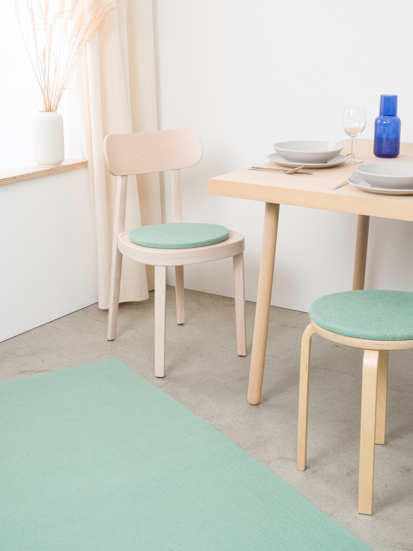 myfelt Fine - Flache Sitzauflage rund